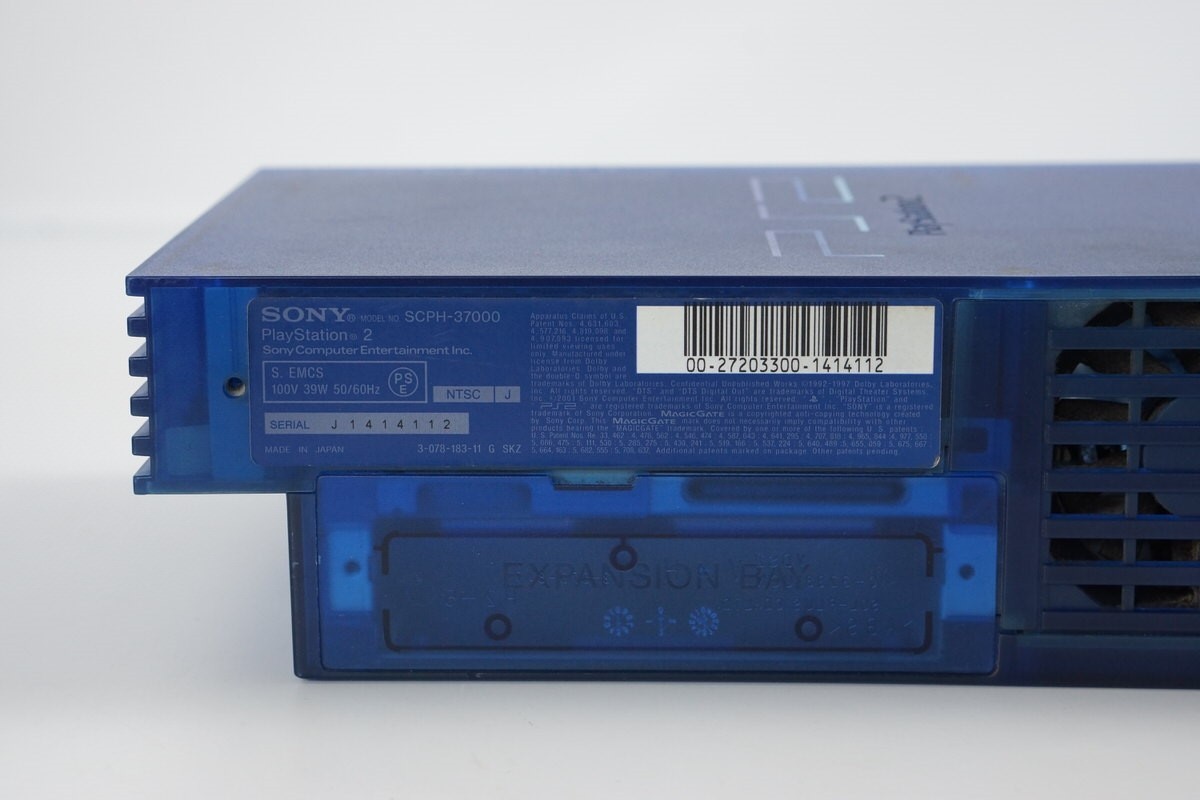 PS2 OCEAN BLUE Console System Made in Japan SCPH-37000 L NTSC-J Playstation 2 12