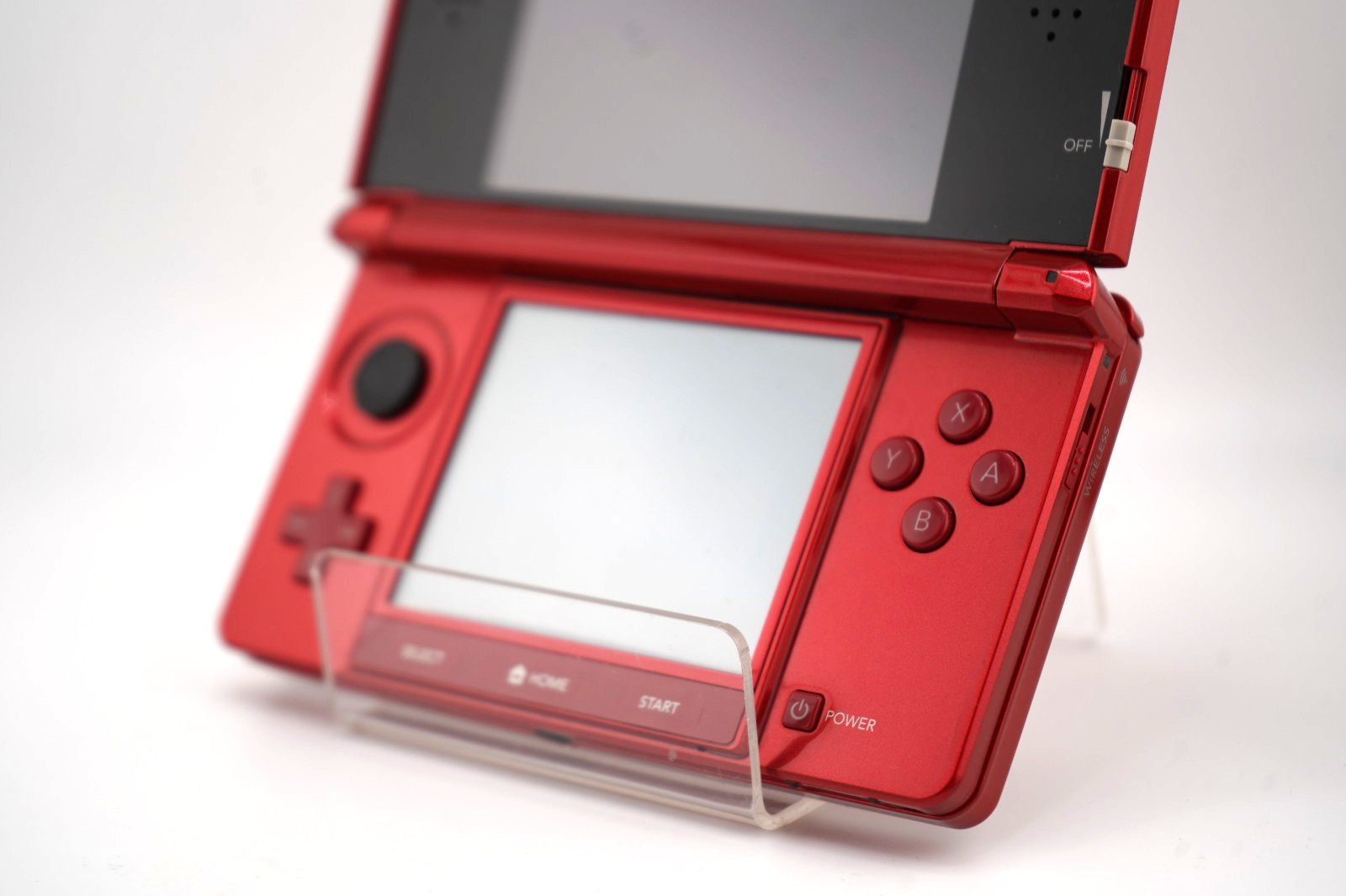 Nintendo 3DS Handheld Console Flame Red (Complete) USA Region, 32GB, With Games