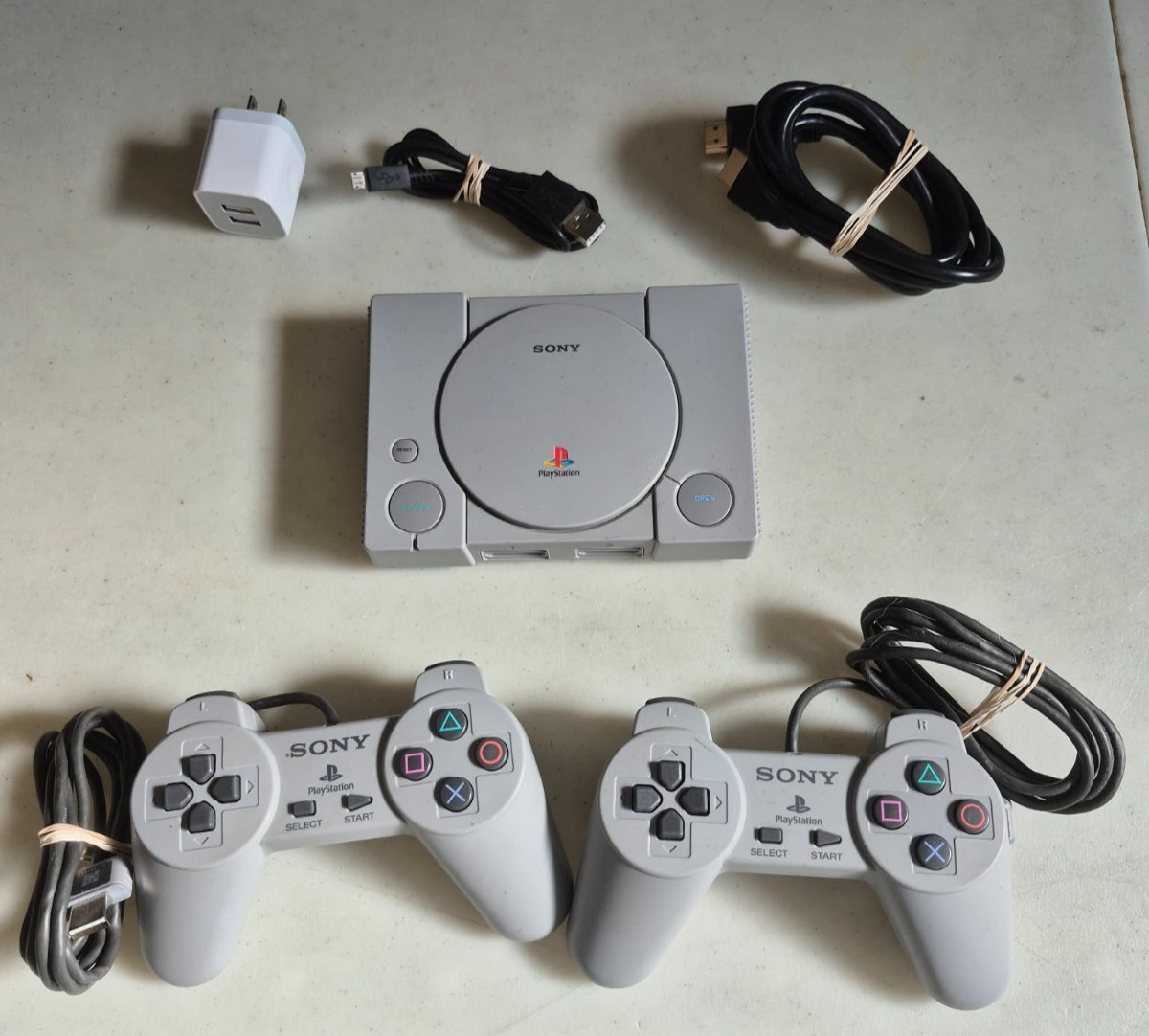 Sony PlayStation PS1 Classic Mini Console, 20 Games Built In SCPH-1000R Working