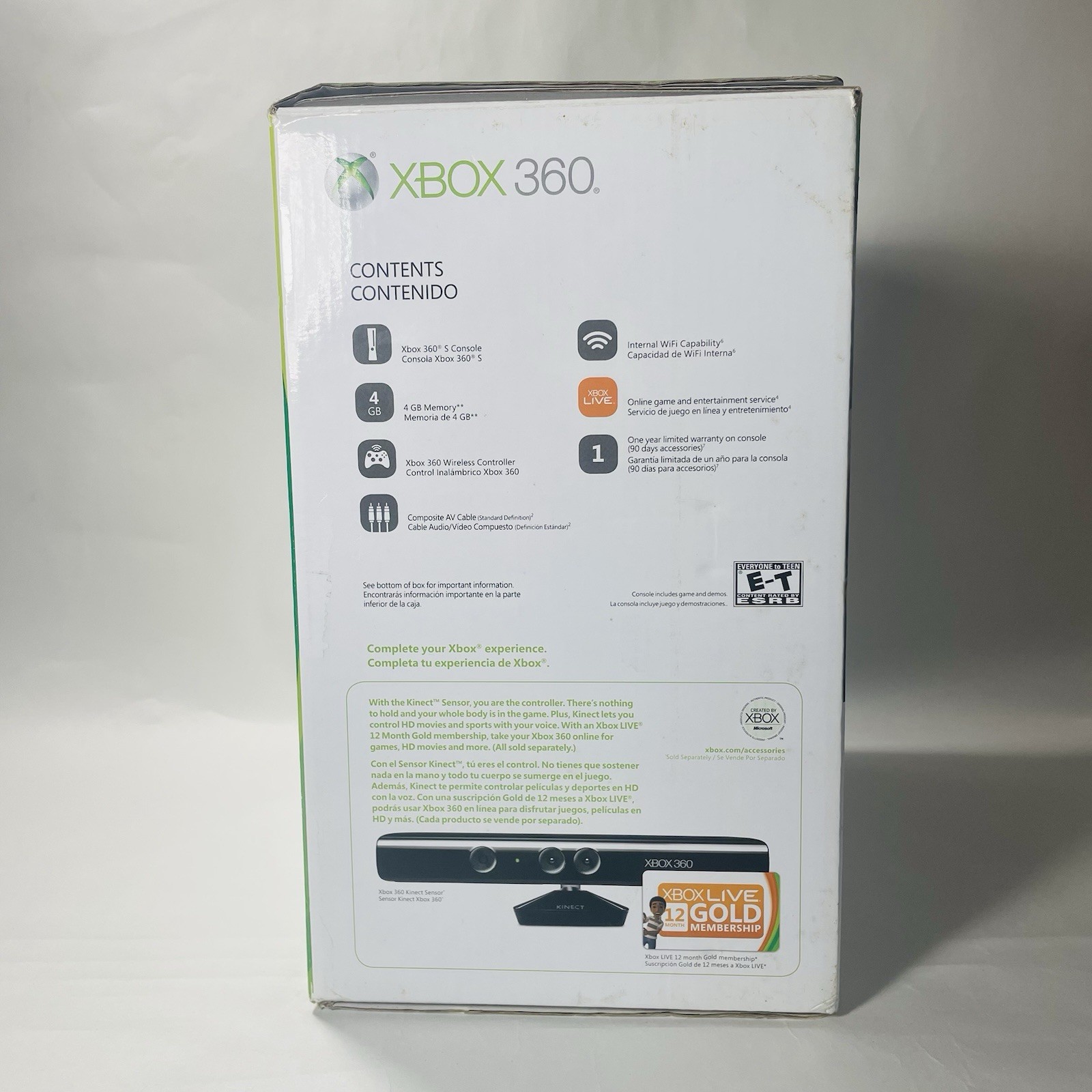 Microsoft Xbox 360 Slim Console 4GB Great Working Condition with box