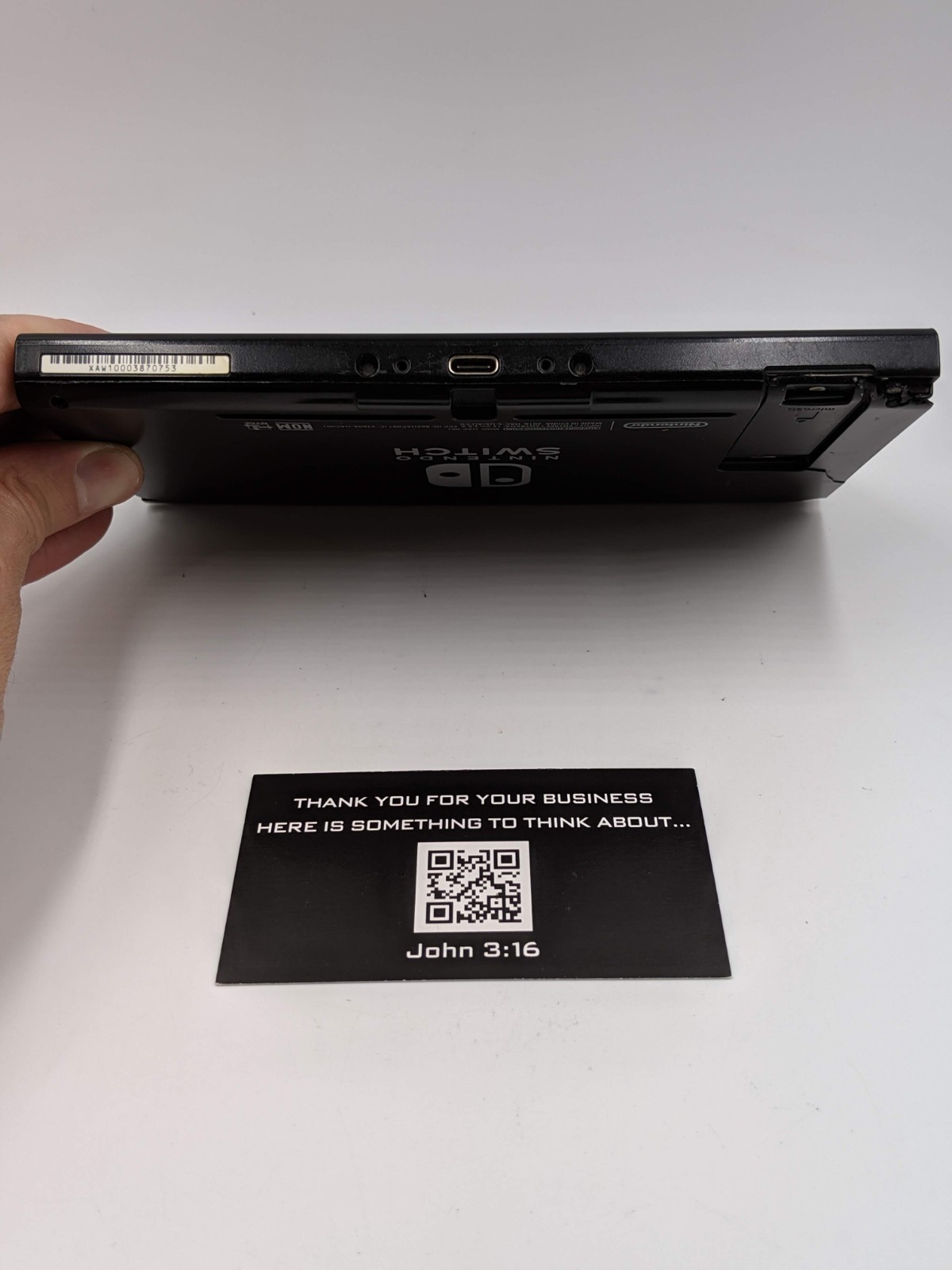 Nintendo Switch Tablet Console Only ERROR OVERHEATING CHIPPED BACK AS IS