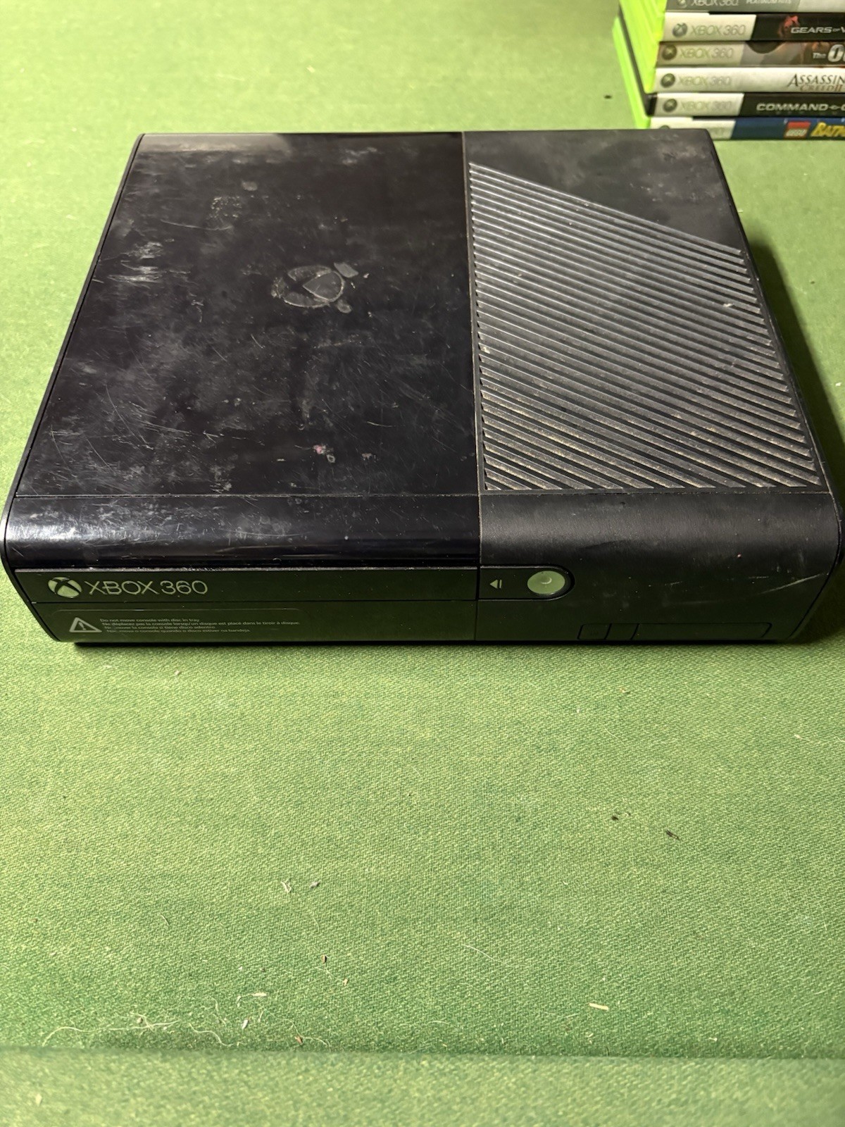 Xbox 360 E Bundle, 3 Wireless Controllers, 45 Games—TESTED/WORKING!