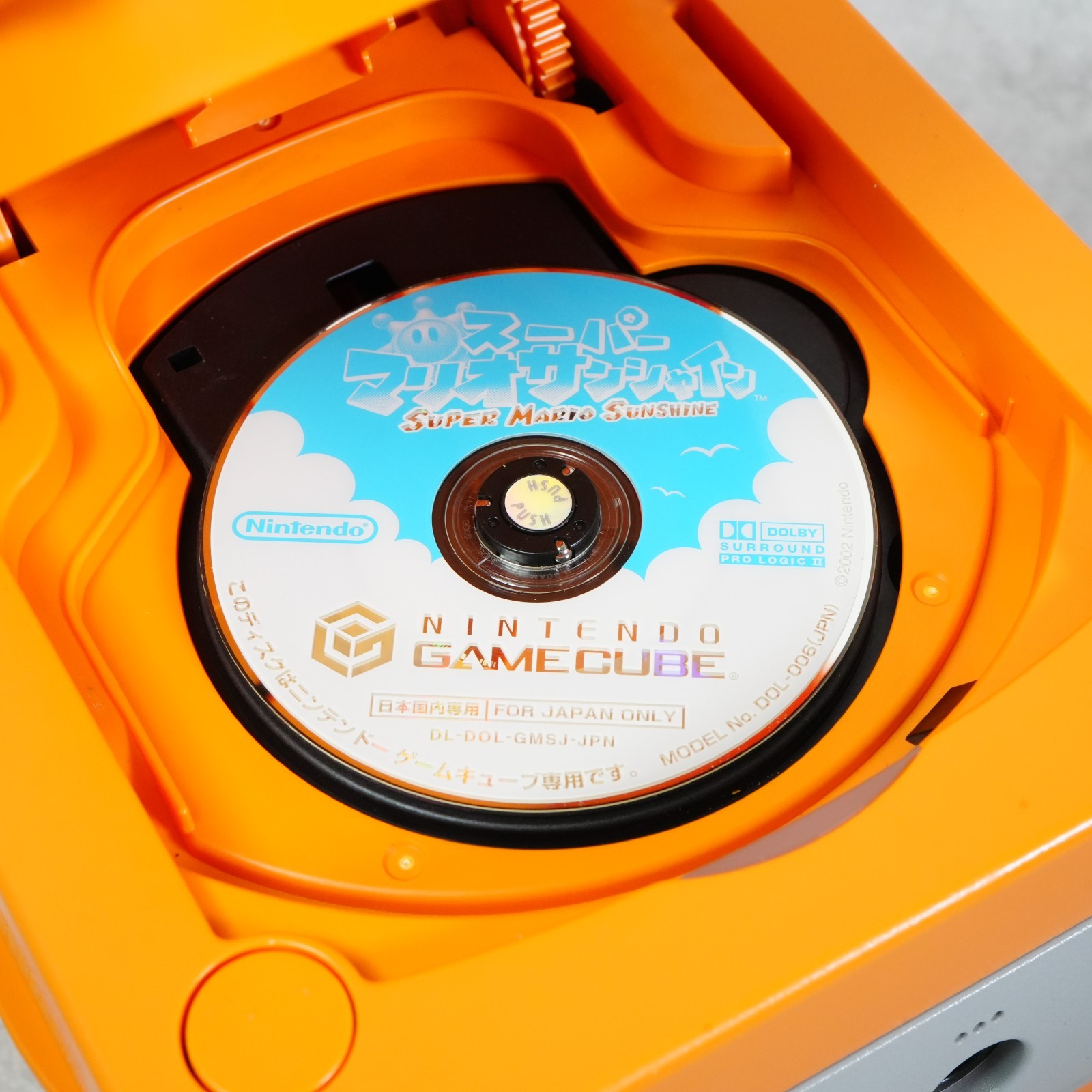 Nintendo GameCube Spice Orange Console NTSC U-C/J Region Switch Mod From JAPAN