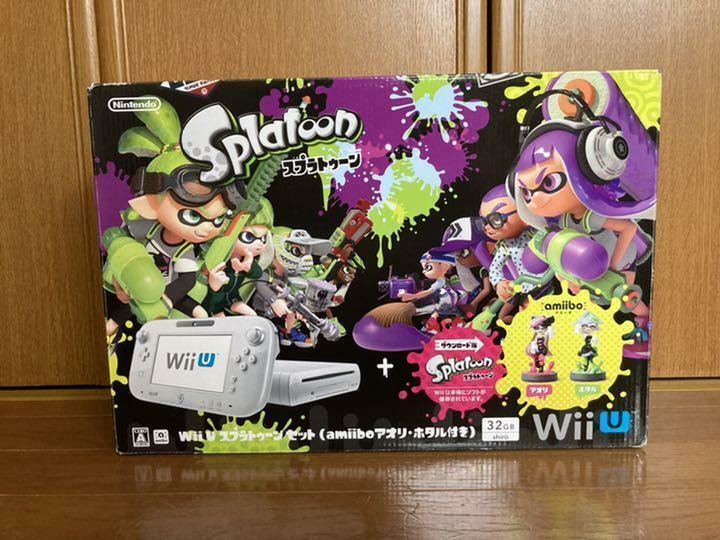 Nintendo Wii U Splatoon set with amiibo AORI · HOTARU