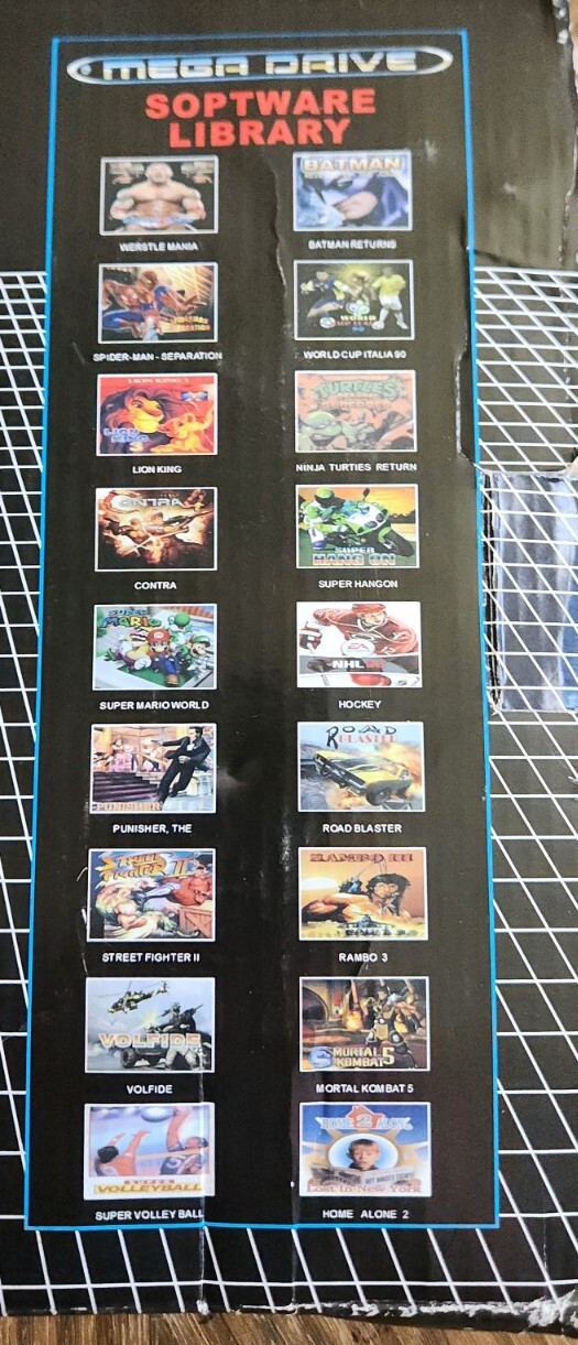Sega Mega Drive 2 16 BIT Super 368 In 1 Console System Built-in Games UK Plug