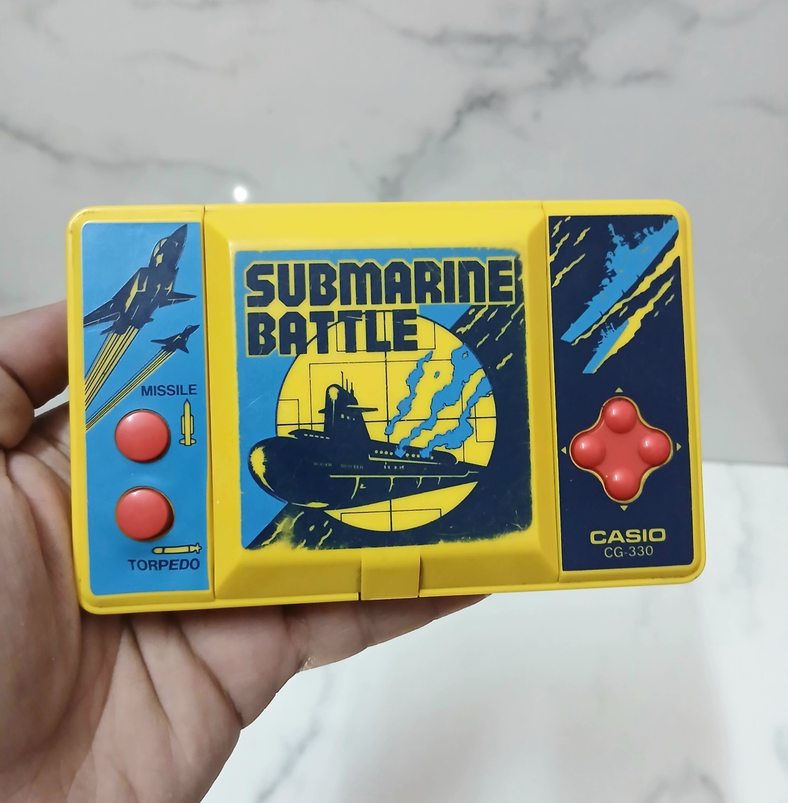 Vintage Casio Sub Marine Battle CG-330 Handheld System Game Rare 1984