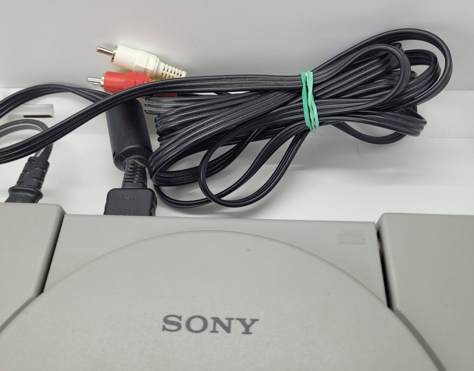 Sony PlayStation PS1 Dual Shock Console Model SCPH-9001 Controller Memory Card
