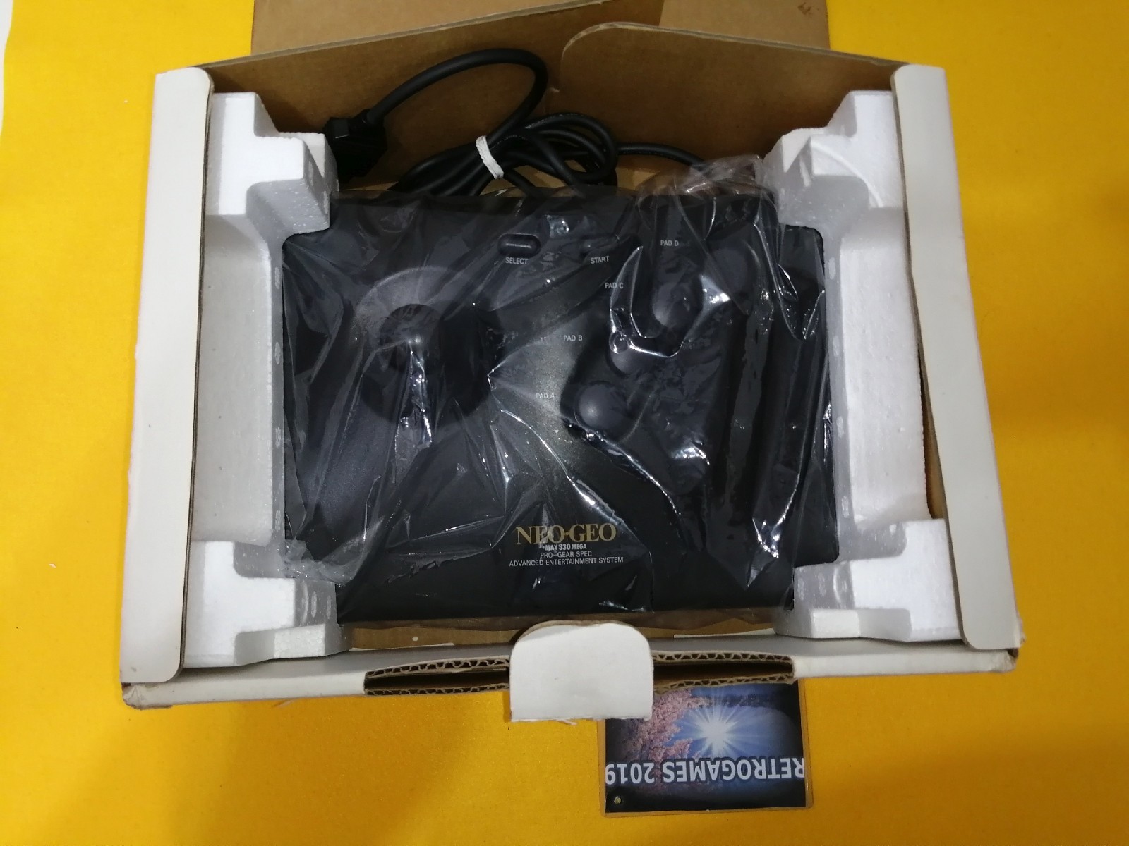 Neo Geo Arcade Stick OLD STYLE RENTAL VERSION BOXED NEOGEO AES,CD,MVS