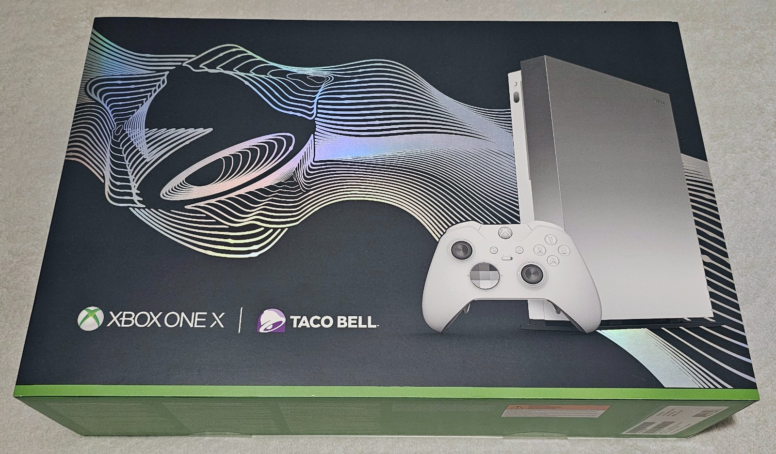 Microsoft Xbox One X Taco Bell Platinum Limited Edition Promo – Brand New Sealed