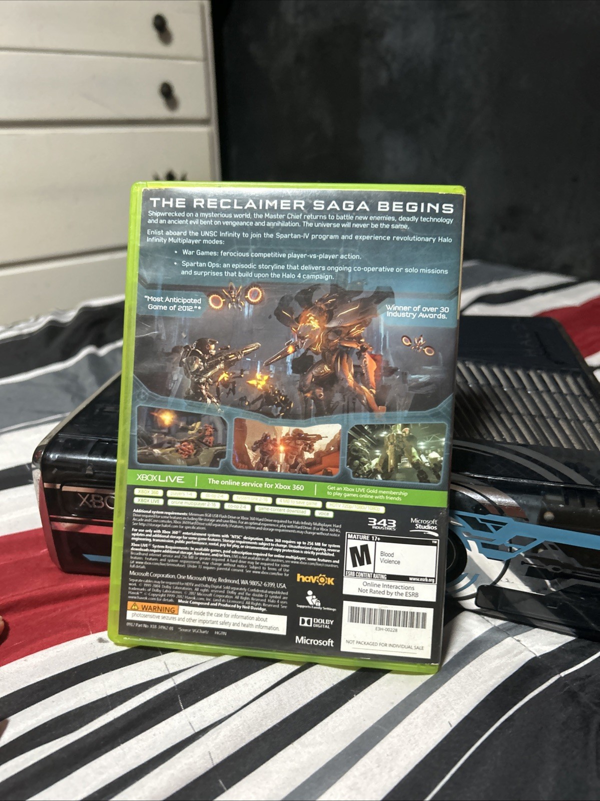 Microsoft Xbox 360 Halo 4 Limited Edition And Halo 4 Game With Both Discs