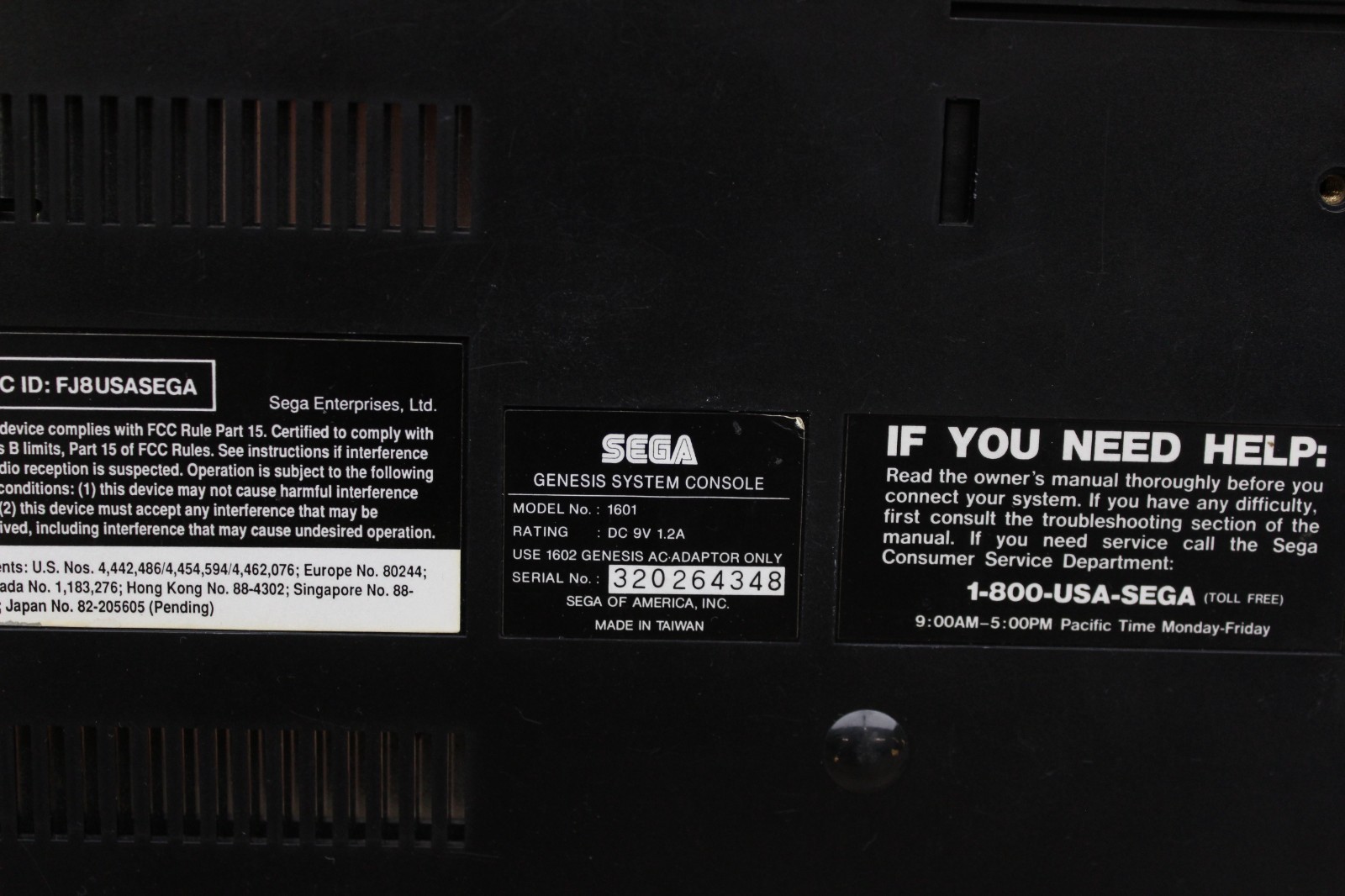 Sega Genesis Model 1601 – Tested Console Only VA7 Model TMSS
