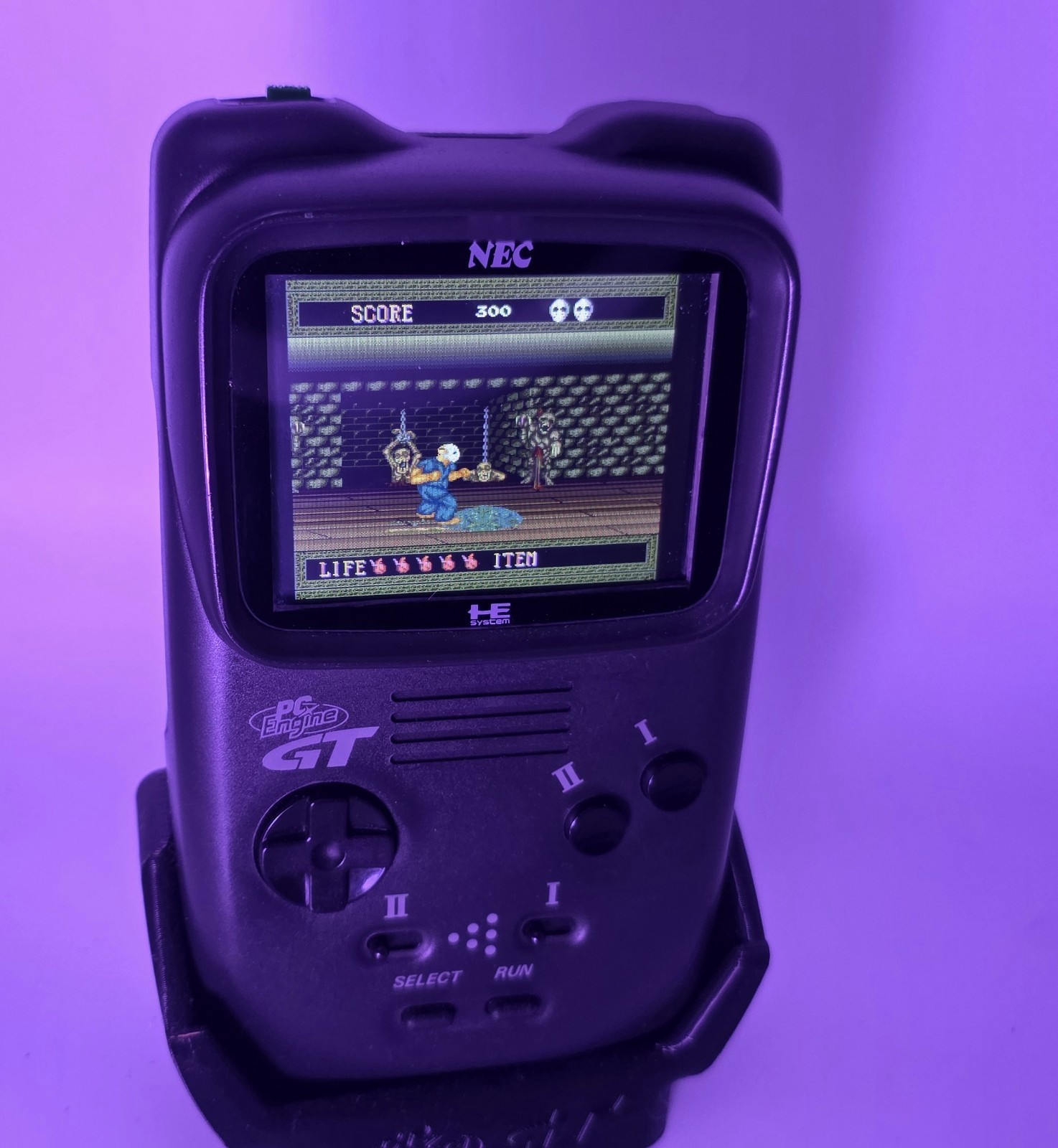 PC Engine GT (LCDDRV & Recap) Handheld Video Game Console US Seller