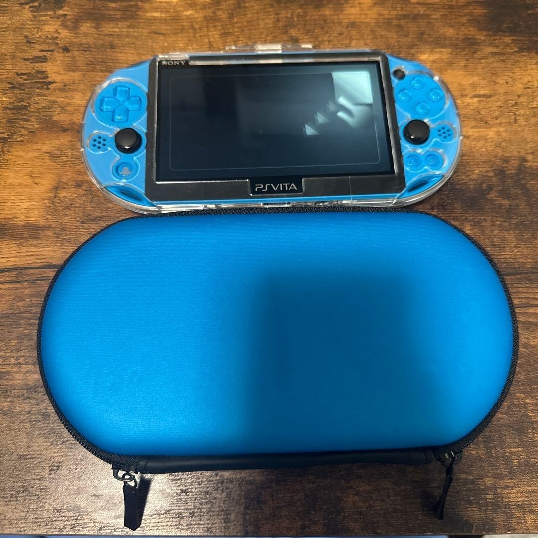 Sony PlayStation PS Vita PCH-2000 Slim Aqua Blue Model Excellent Condition