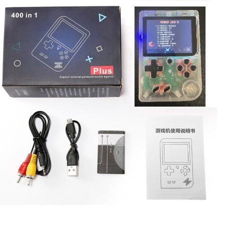 Game Box – Hand Held RetroGame System, Clear 400 Games In 1 Brand new FREE SHIP