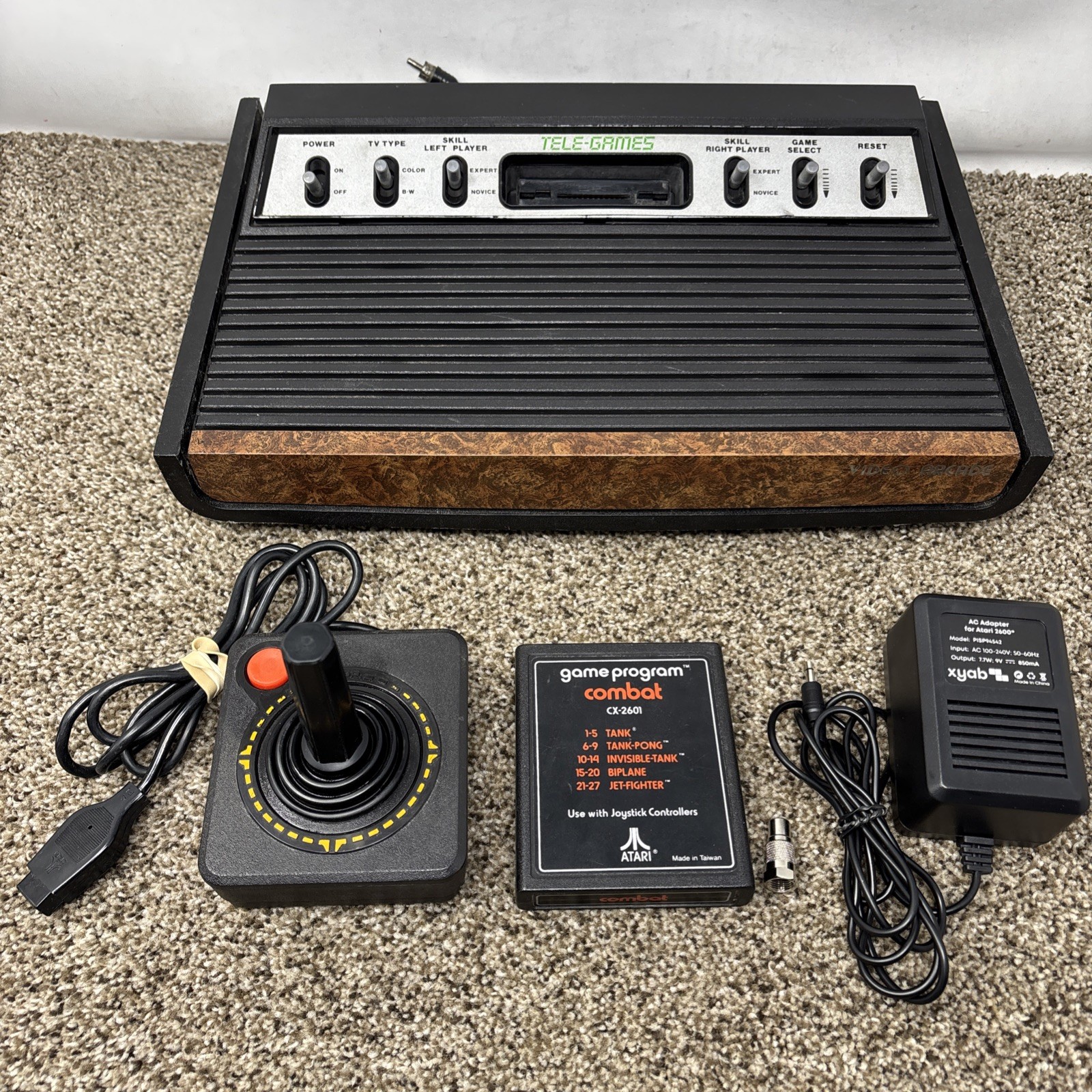 Atari CX2600 ‘Heavy Sixer’ Six Switch Console Sunnyvale RARE 2600 WORKING