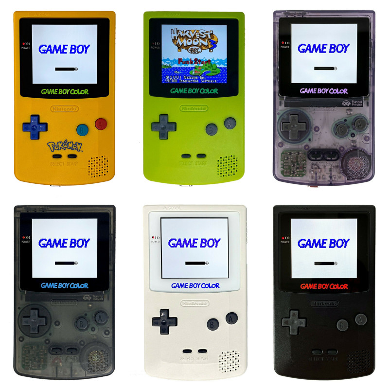 Gameboy Color FunnyPlaying Q5 2.0 XL IPS Console Backlit LCD Screen GBC Game Boy