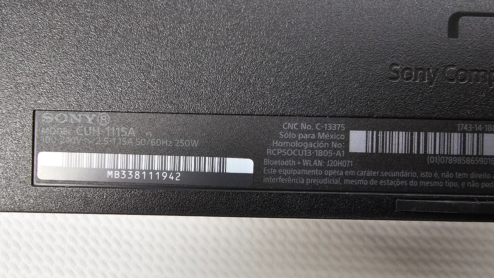 Sony Playstation 4 PS4 Fat Console Only Black CUH-1115A – Low Firmware 6.72