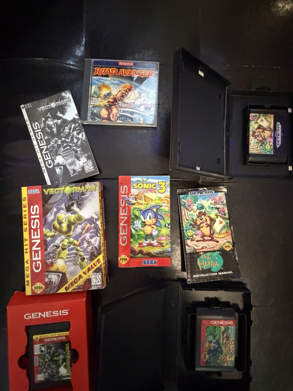 Sega Genesis Model 1 Bundle 2 Controllers Sonic 3 Vectorman Road Avenger Sega CD