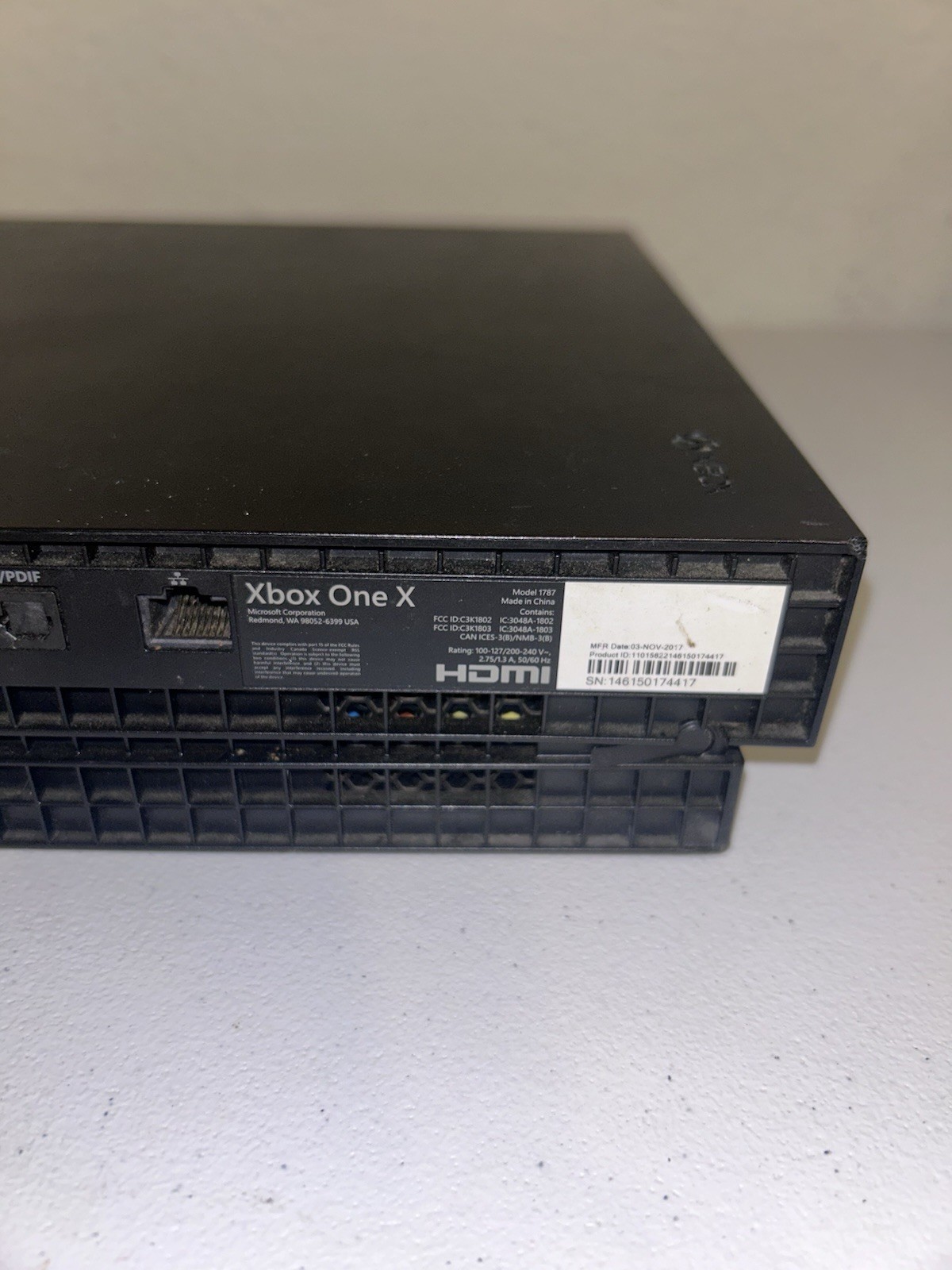Xbox One x Model 1787 1TB Console with Controller And Cords