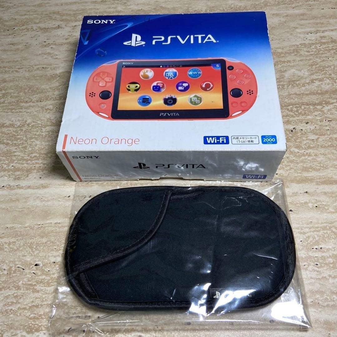 PS Vita PCH-2000 Neon Orange Complete in Box Near Mint Condition 7041