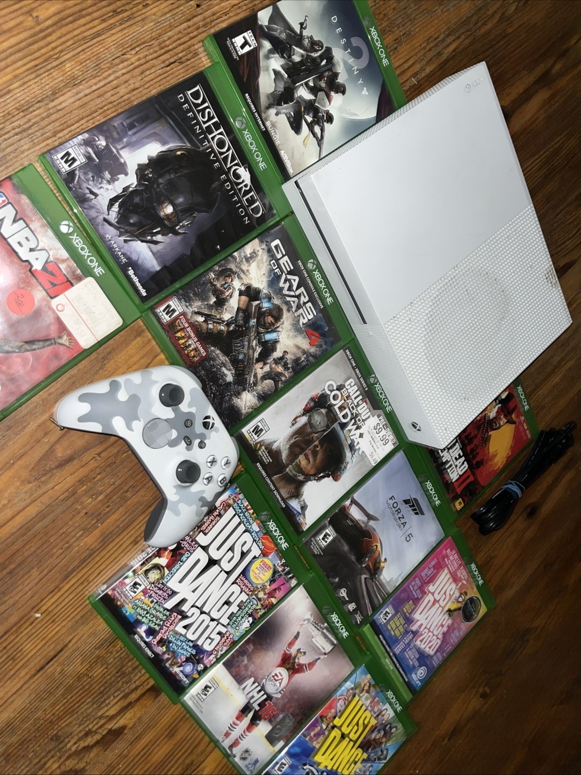 Microsoft Xbox One S 500GB Console 1681 Bundle Tested & Working READ Description