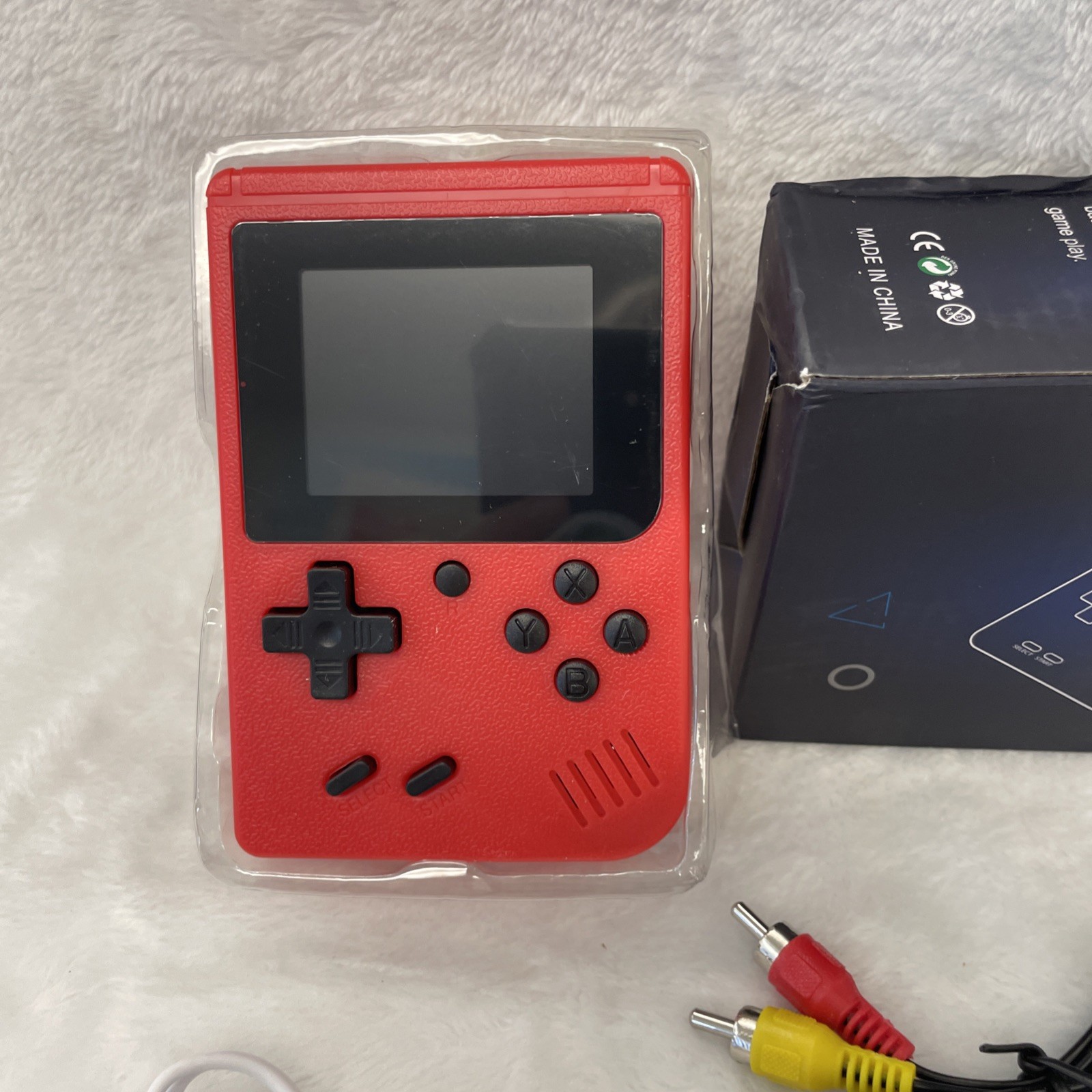 Game Box Plus Handheld Retro Console 400 Games Built-In Portable Player RED