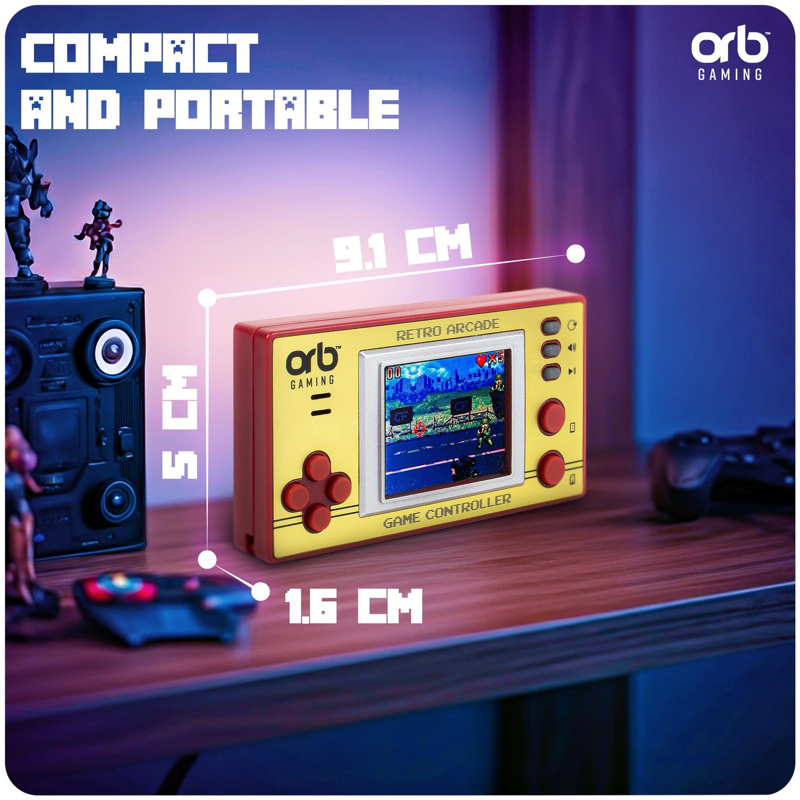 Retro Game Console, 150 in-Built Games, 8-Bit Retro Gaming Handheld Console, 1.8