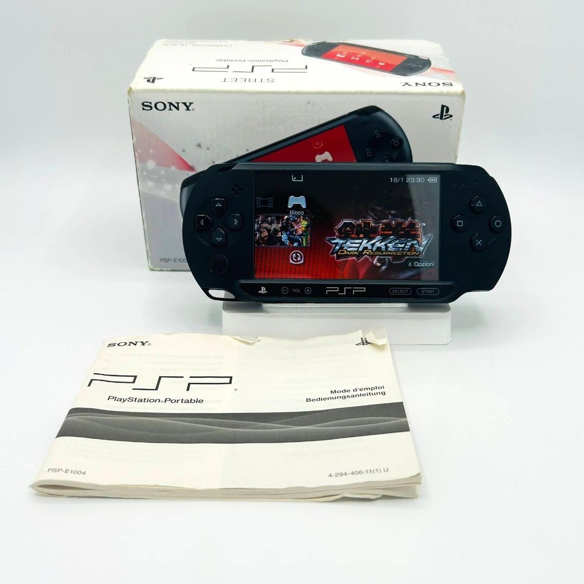 Sony PSP Street E-1004 Black With Original Box Handheld Console