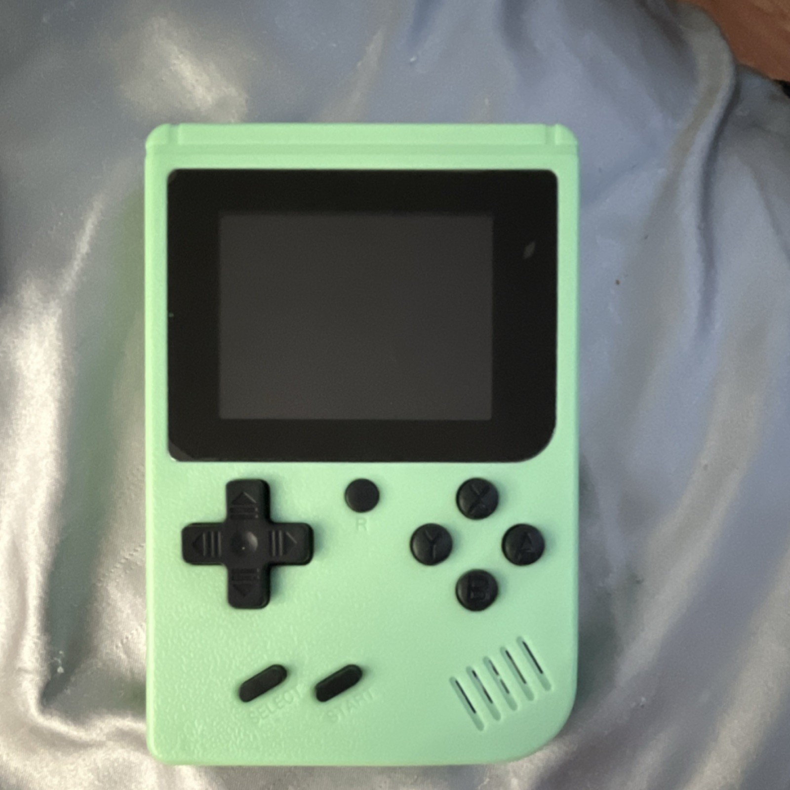 Green Handheld Game Console Built-in Games USB-A Micro USB Charging