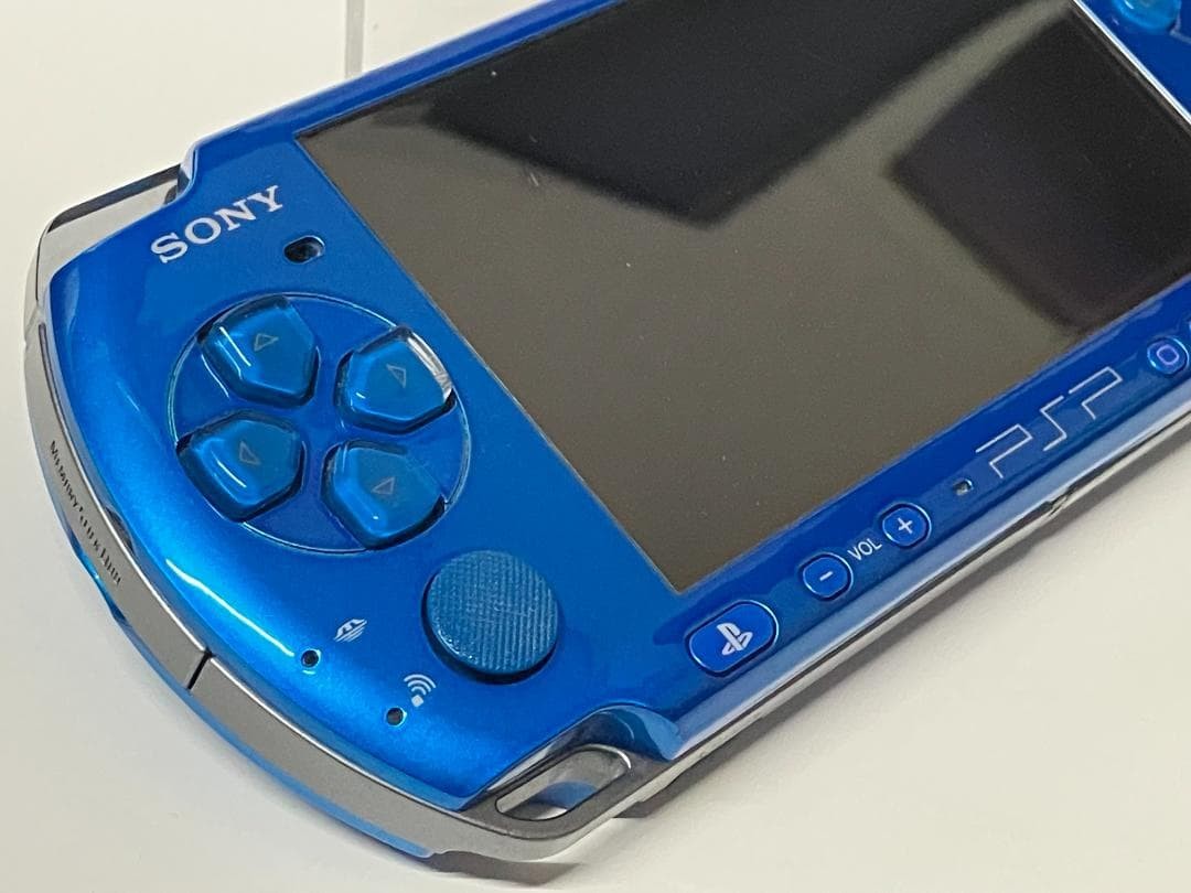 Sony PSP-3000 Vibrant Blue Console Tested Working Region Free Boxed