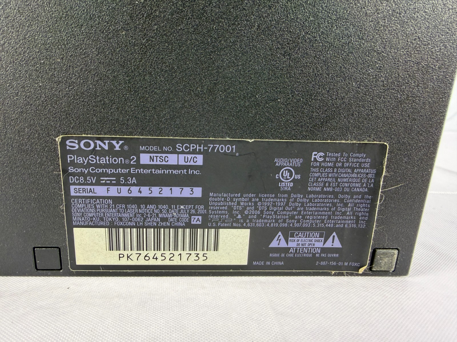 Play Station 2 Slim Bundle With One Controller Tested Working