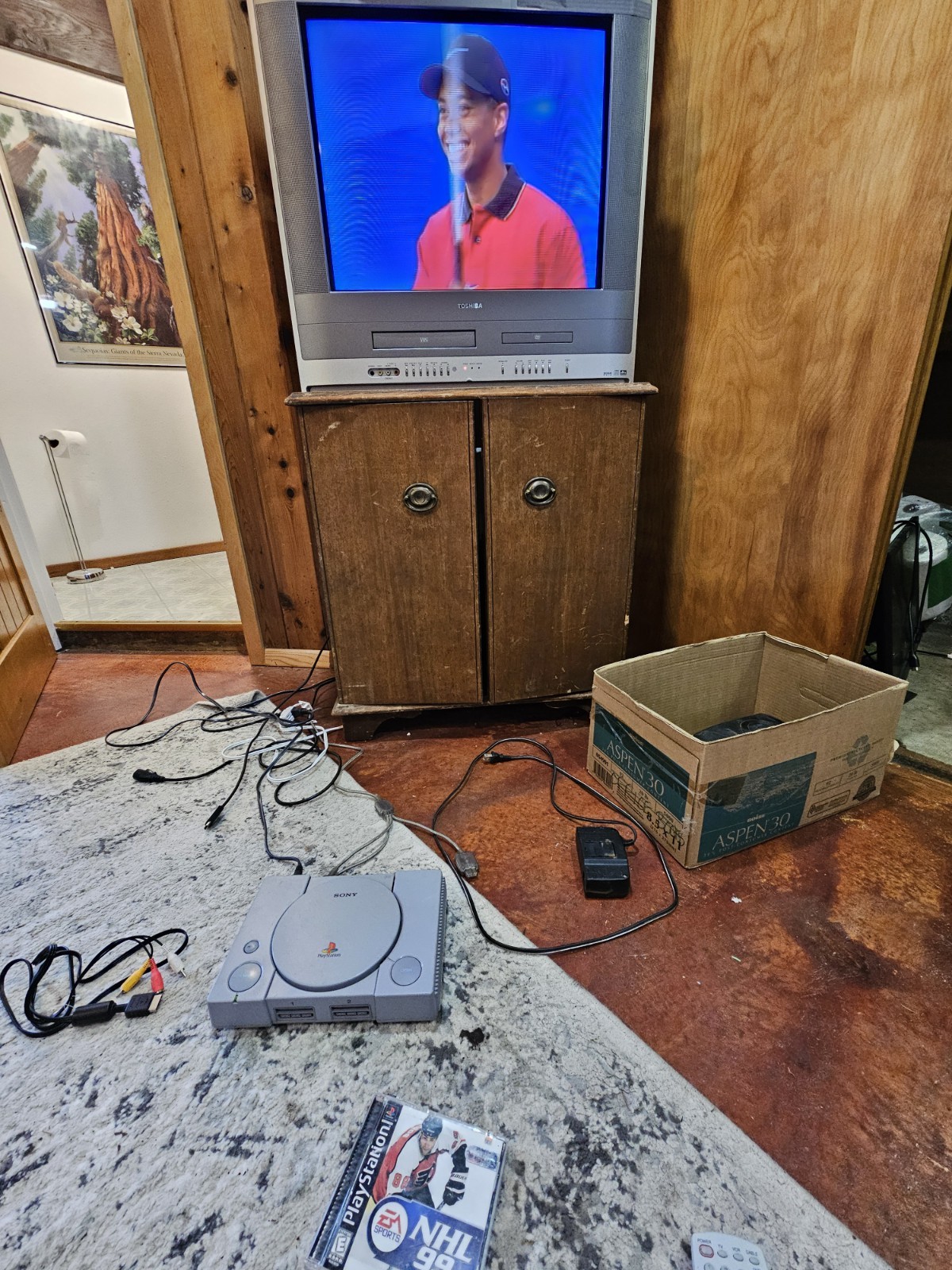 Sony PlayStation 1 Launch Edition Home Console – Gray – Works! W/ Cables 🔥