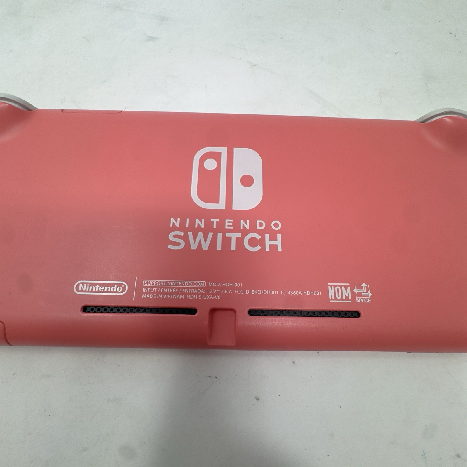 Nintendo Switch Lite Coral Pink Handheld Console HDH-001 Tested Works
