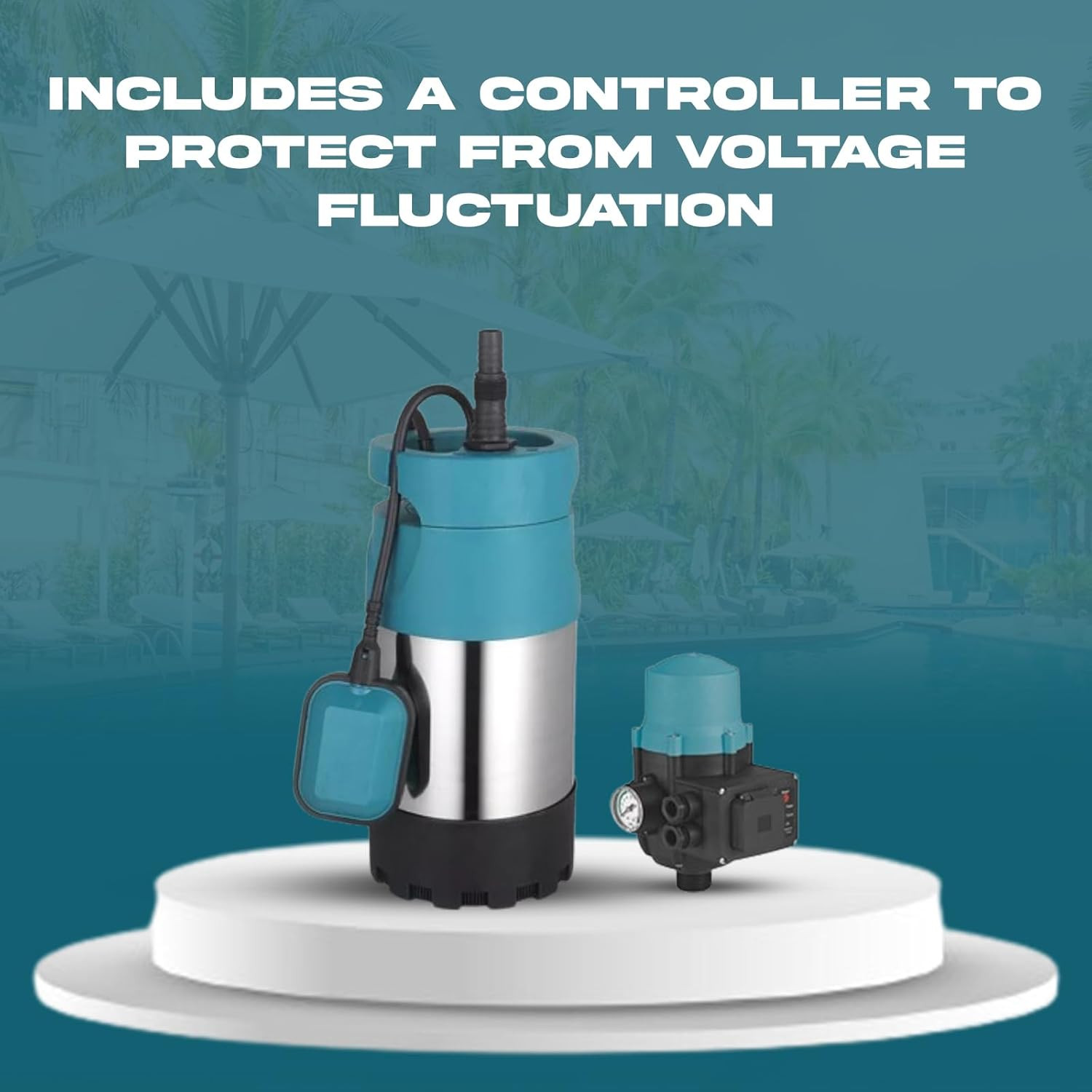 PS&W 1.4HP/110V Submersible Shallow Well Automatic Pump System up to 60 PSI/1200