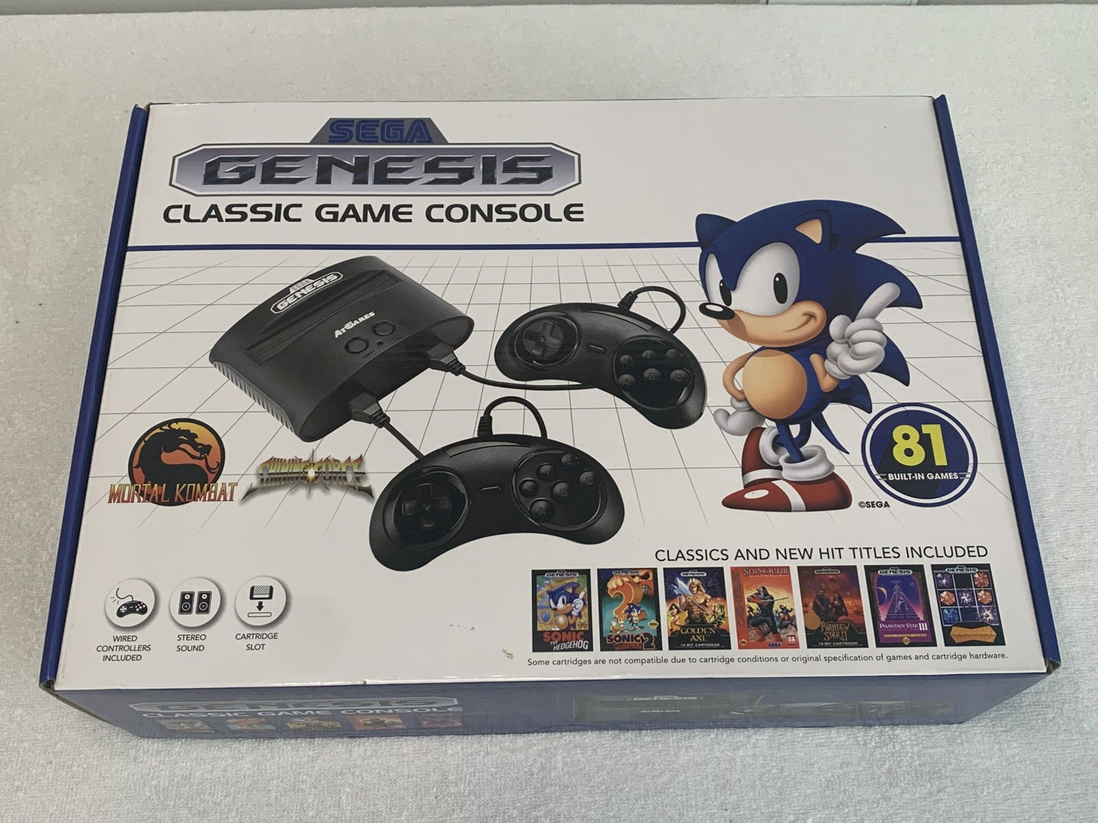 SEGA Genesis Classic Game Console with 81 Preloaded Games – Brand New