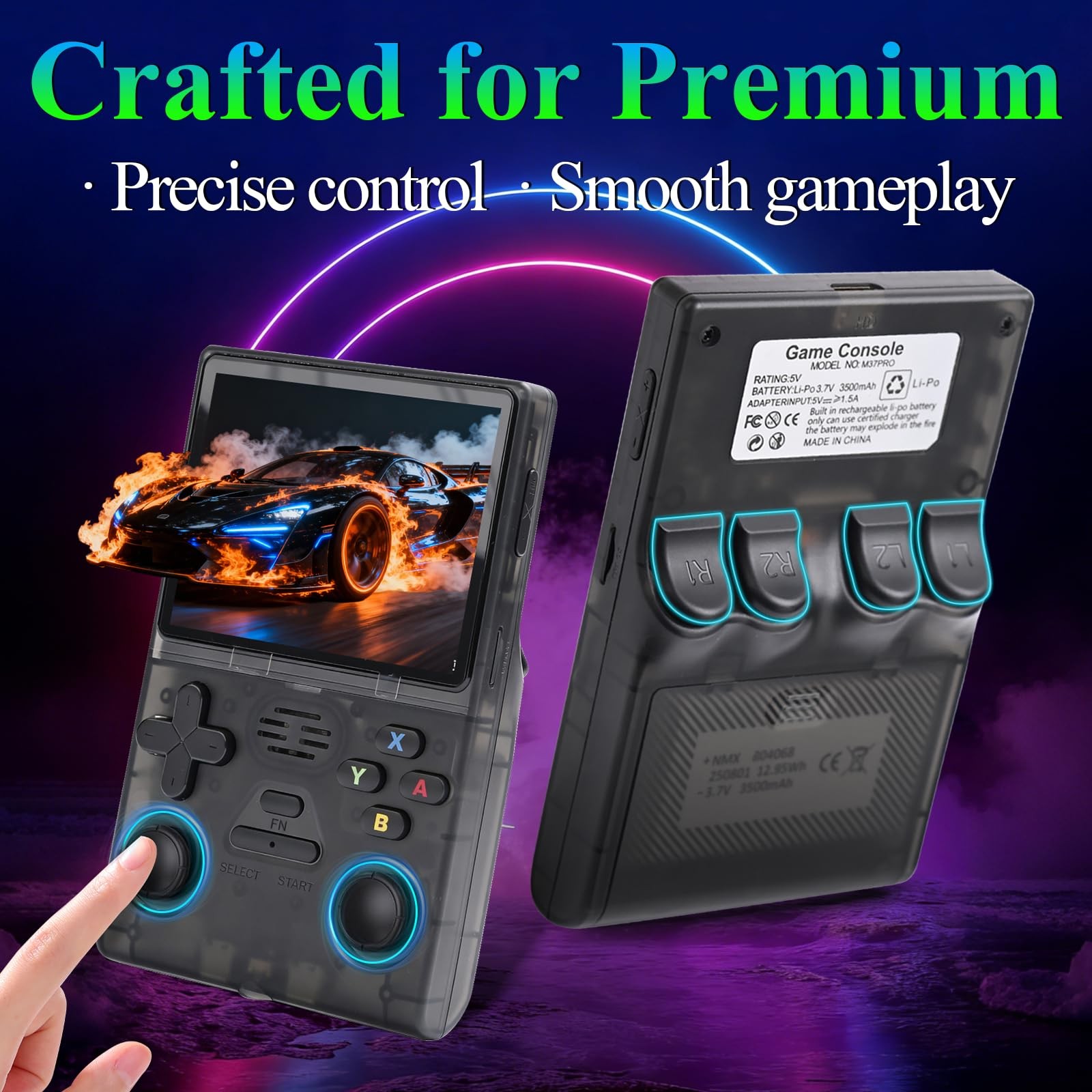 Retrosnap Handheld Game Console 2026, Retro Snap Gaming Pro Console with 14 E…