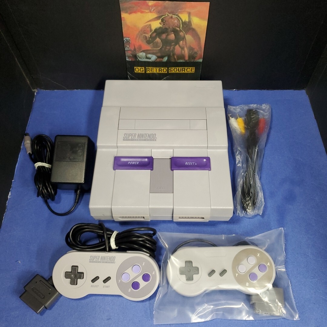 Original Super Nintendo SNES Console SNS-001 System W/2 CTR – CPTL Restored!!