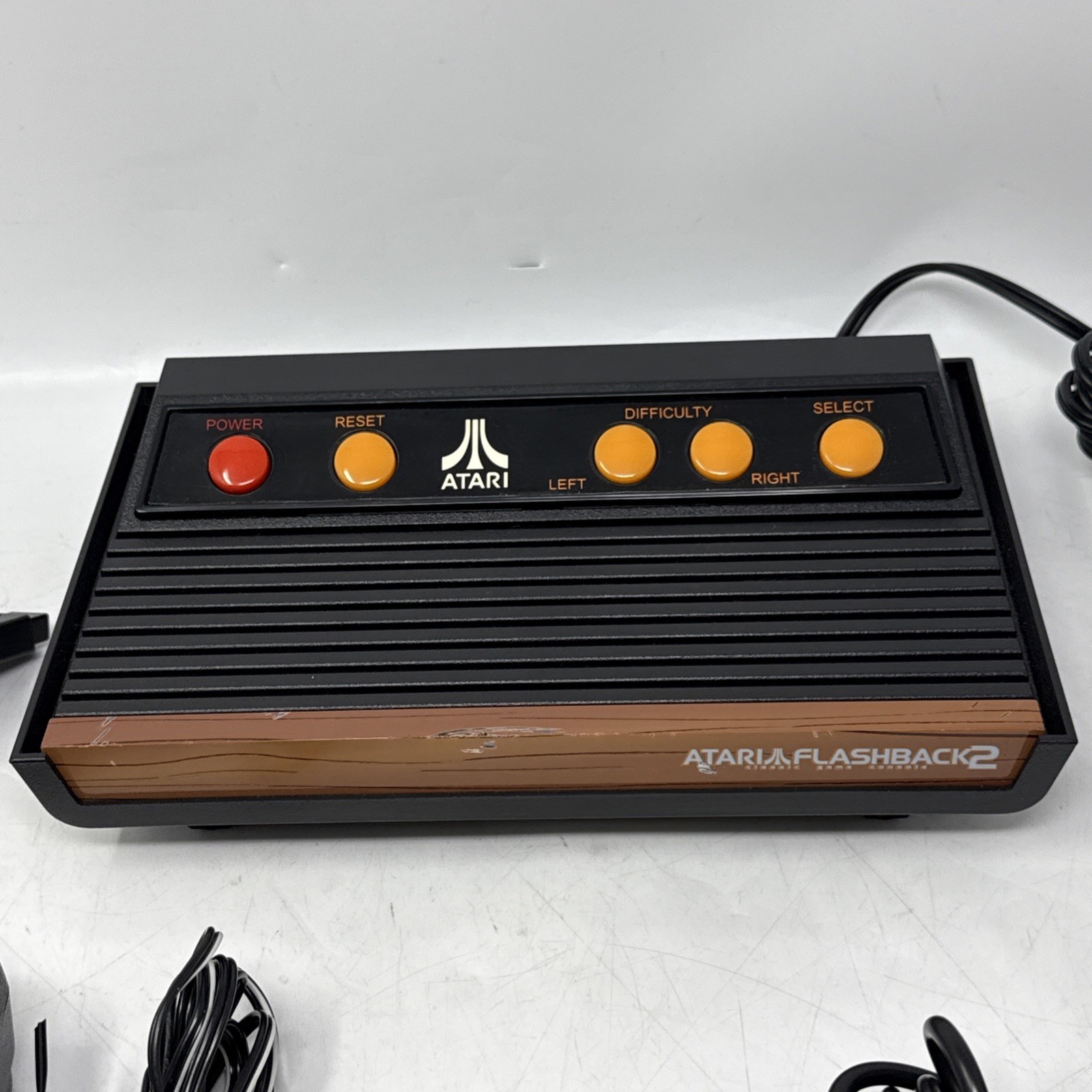 Atari Flashback 2 Console System Controllers Power Cord Complete Tested Working