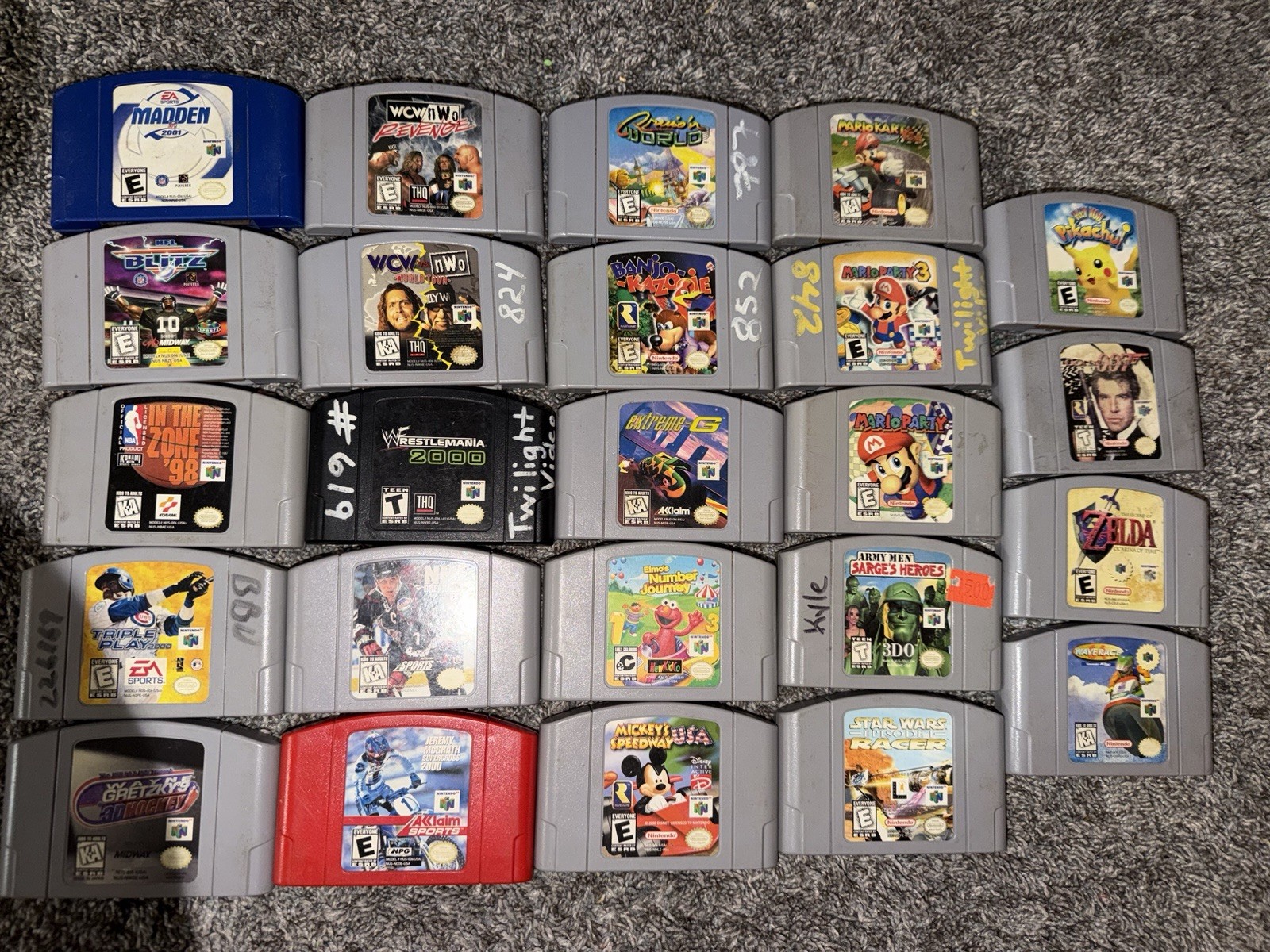 Nintendo 64 Bundle~ 2 Consoles, 3 Controllers, & 24 Games.