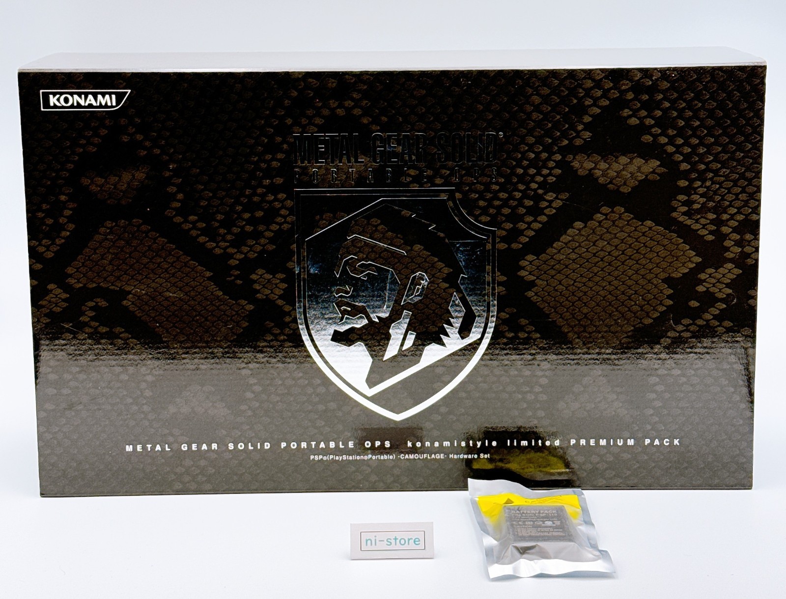 Sony PSP-1000 Console Metal Gear Solid PREMIUM Pack Konami Style Box – Brand New