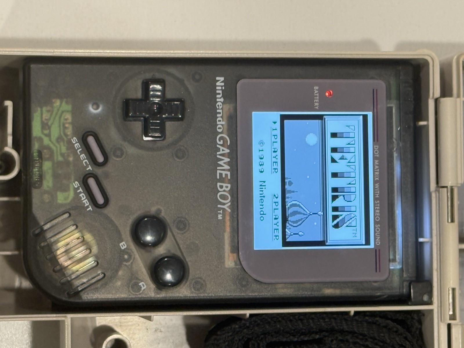 Nintendo Game Boy DMG IPS Backlit Bundle ASCII Carry-All DLX Case 6 Games Tested