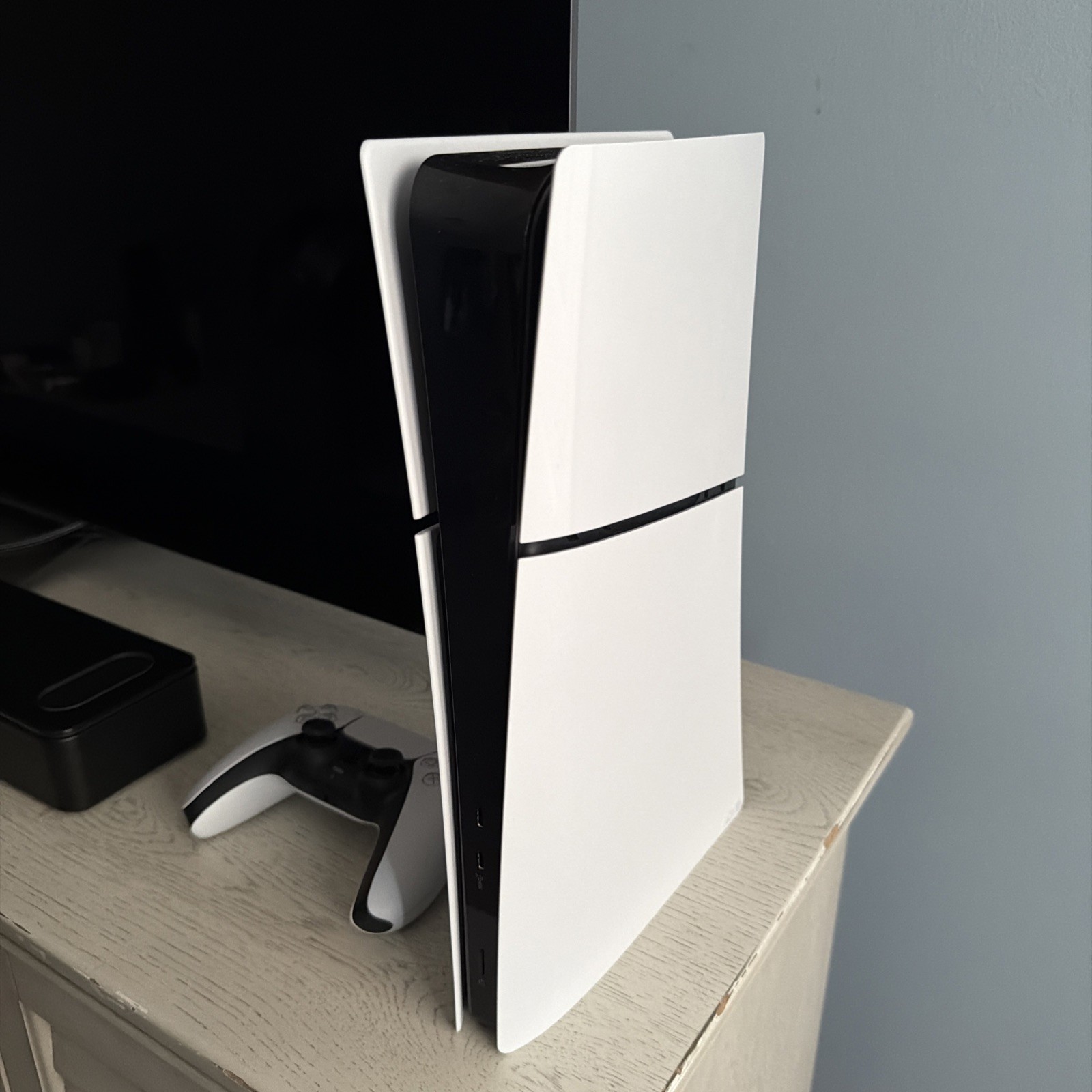 Sony PlayStation 5 Slim Digital Edition 1TB White Console with Controller