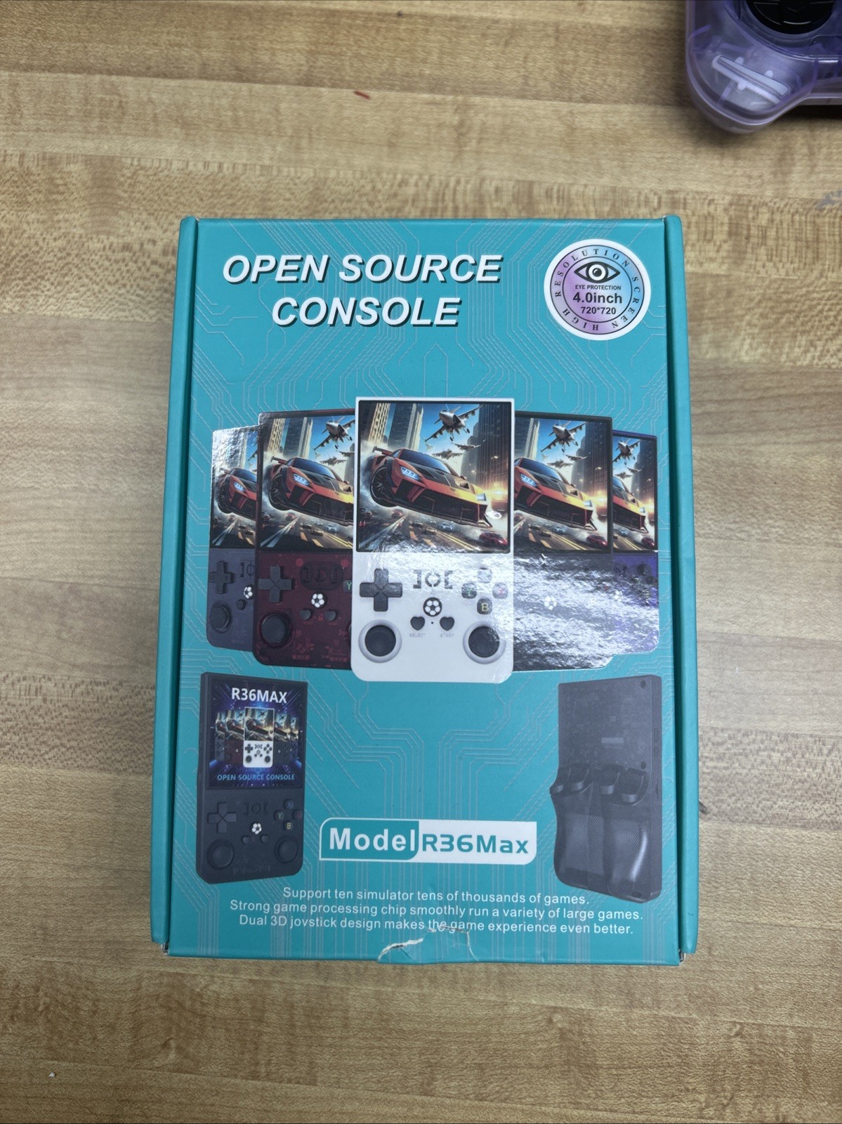 R36MAX Retro Handheld Game Console, 4.0 Inch 720X720 IPS Screen, 128GB