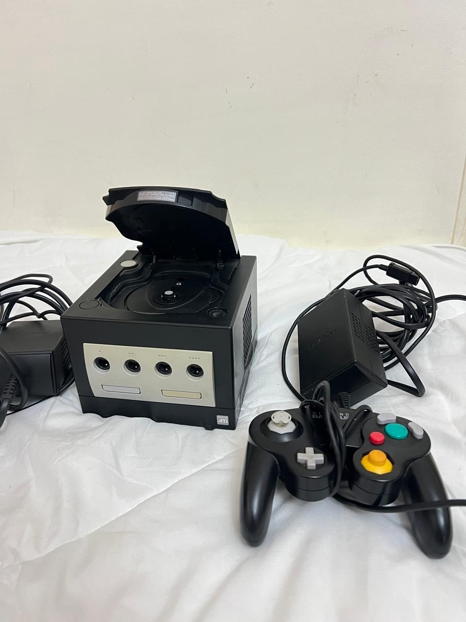 Nintendo GameCube Console Bundle With Box Black Working / Purple For Parts