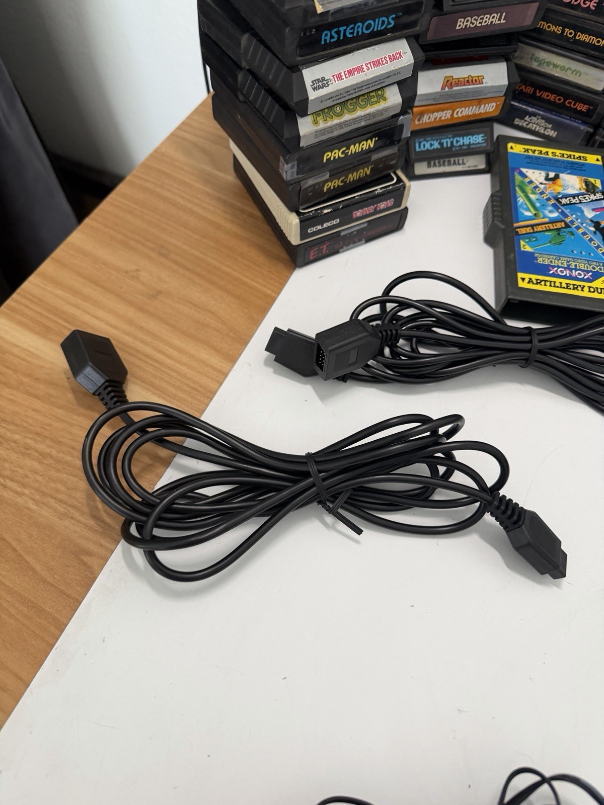 Tested Atari 2600 Video Game Console Lot With 90+ Games MANUALS and extras