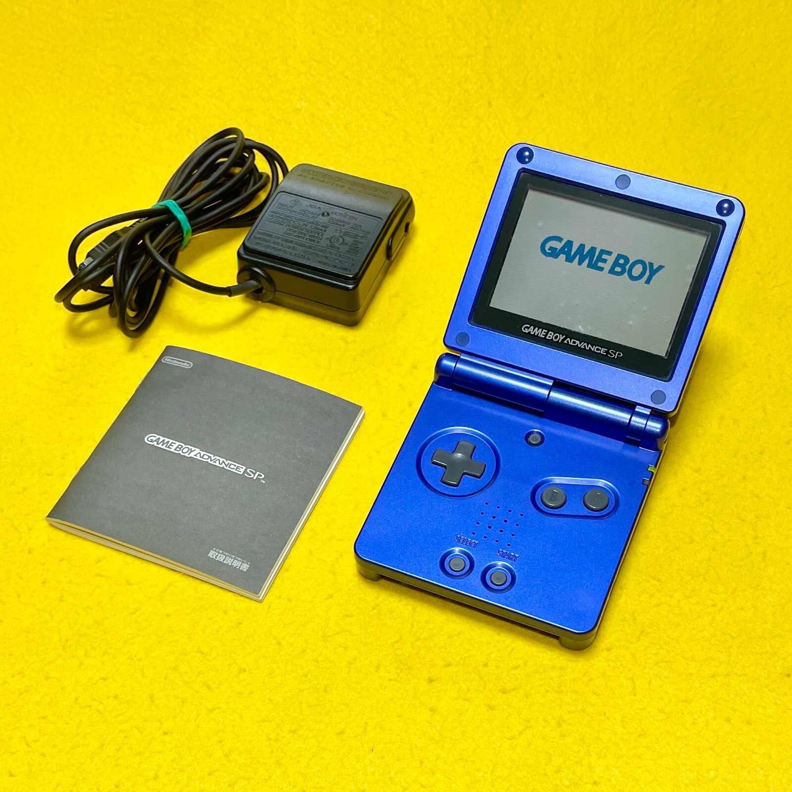 Nintendo Game Boy Advance GBA SP Azurite Blue Console Japan JP Tested