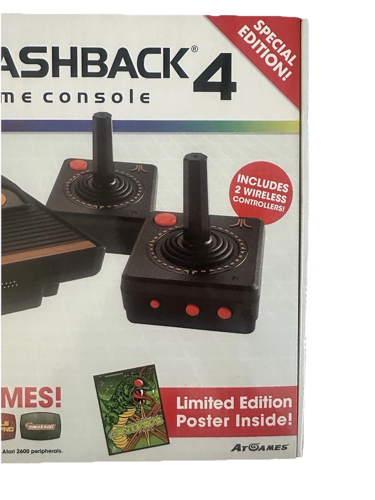 Atari Flashback 4 Classic Game Console Special Edition 76 Built In Games w/ Box