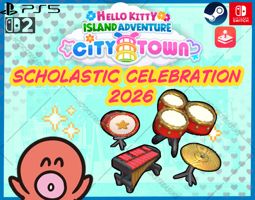 Hello Kitty Island Adventure Scholastic Celebration Set 2026