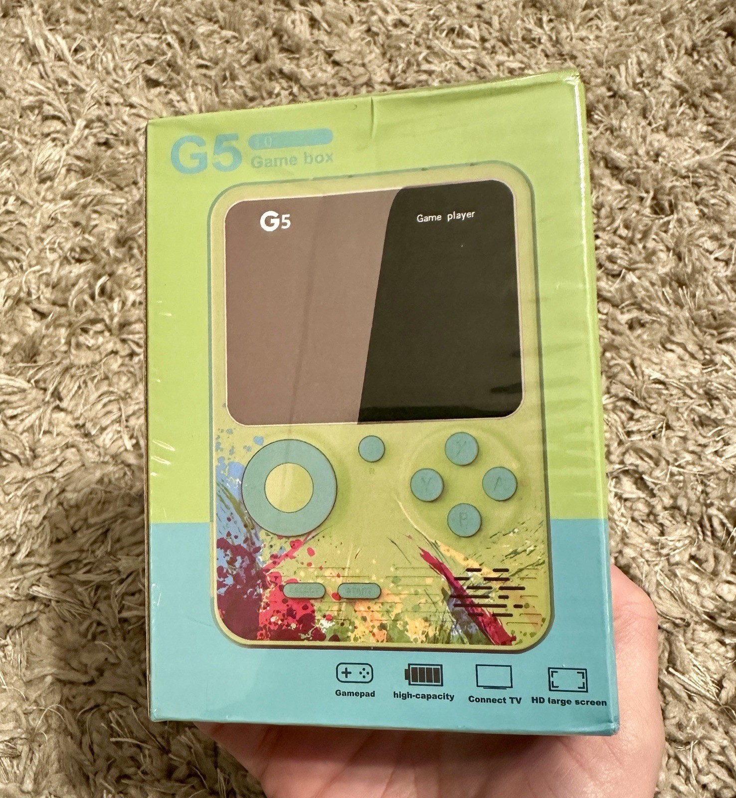 G5 Handheld Game Console 3.0” Color Screen Portable Retro Game Player NEW
