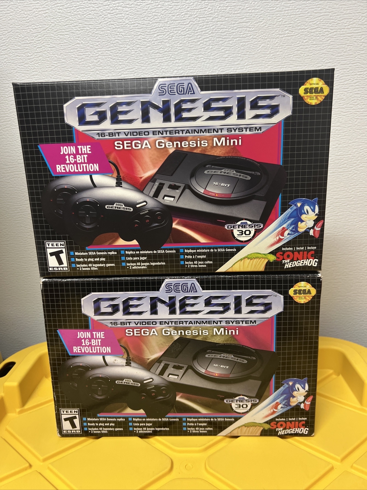 Open Box SEGA Genesis Mini Home Game Console Black MK-16000/ Store Display Box